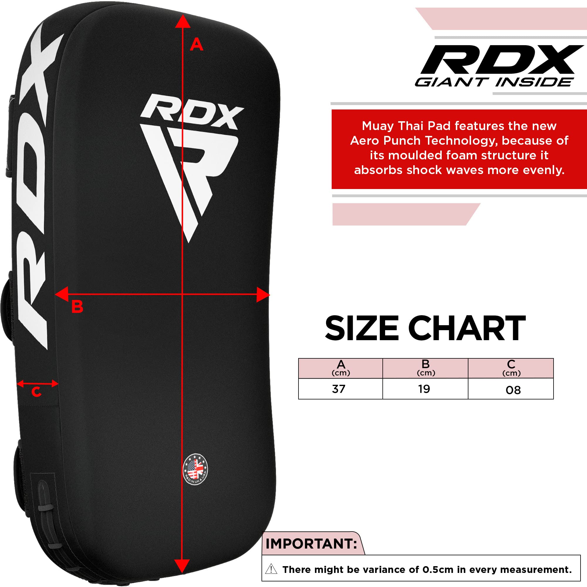 Foto 6 pulgar | Escudo Curvo Para Patear Kickboxing Muay Thai Pad Rdx Training - Venta Internacional.