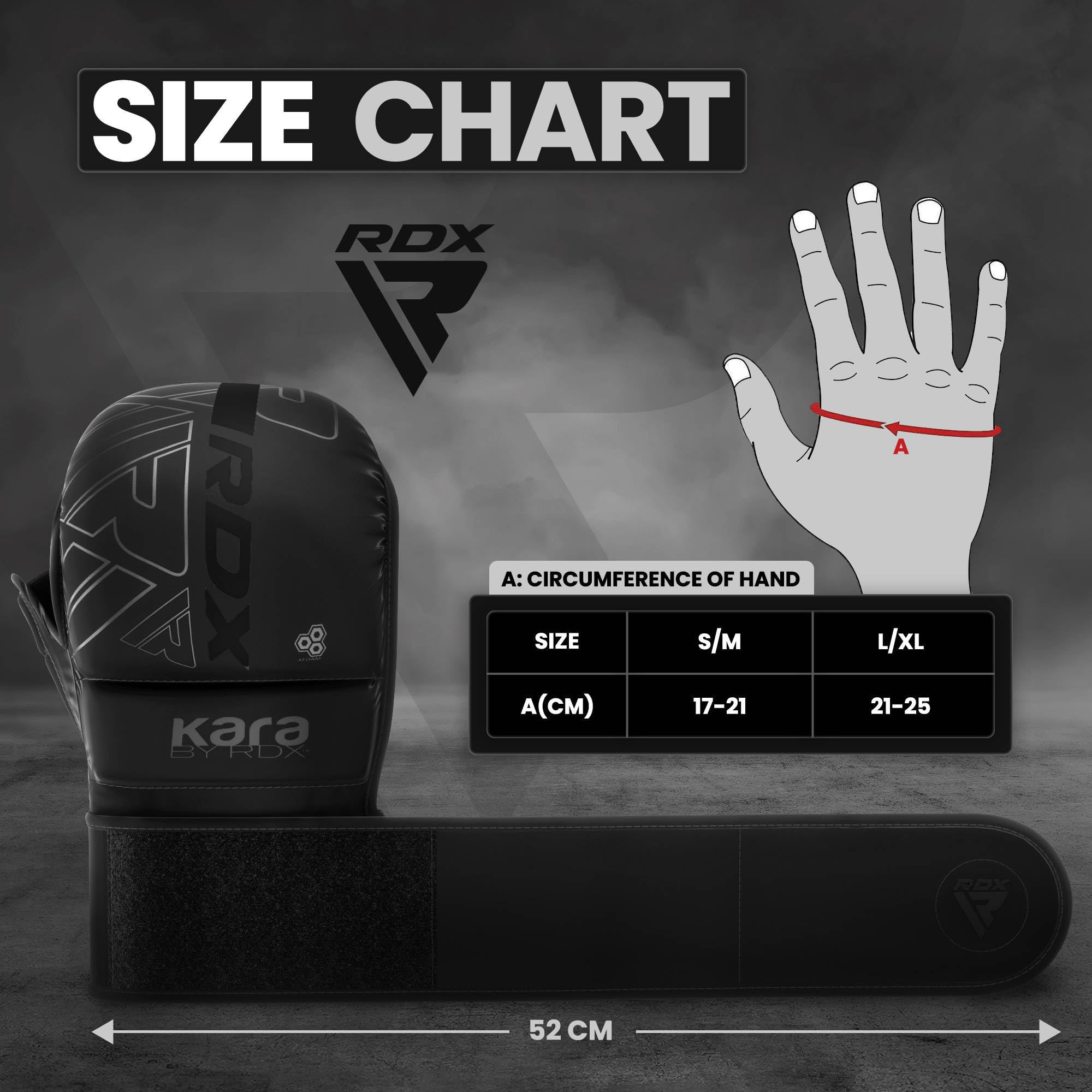 Foto 5 pulgar | Guantes Mma Rdx Sparring Grappling Con Palma Abierta Para Hombre Y Mujer - Venta Internacional.