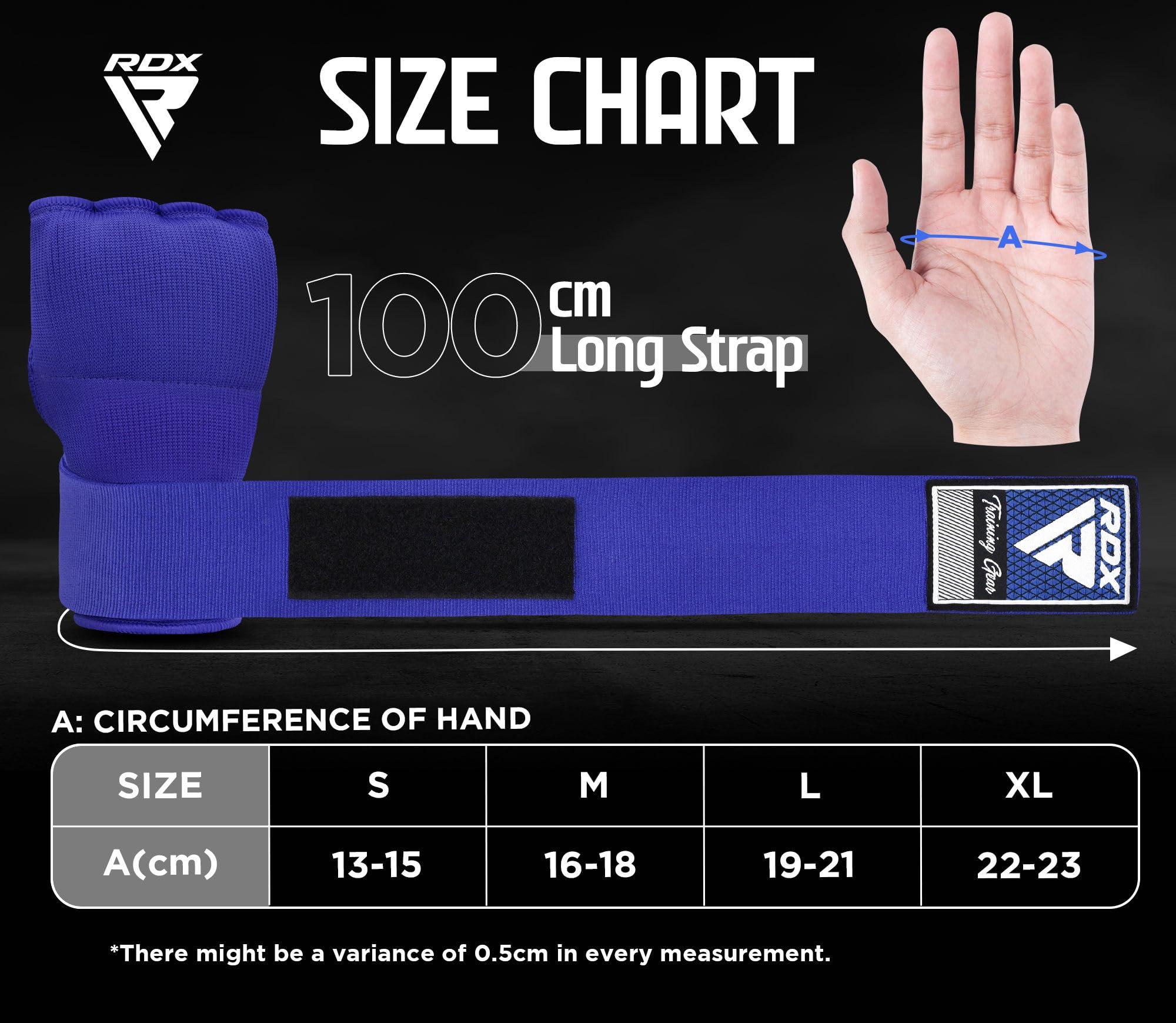 Foto 4 | Guantes Interiores De Boxeo Rdx Gel Para Hombre Y Mujer, 100 Cm - Venta Internacional.