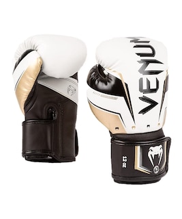 Foto 1 | Guantes De Boxeo Venum Elite Evo Blanco/dorado Para Bolsa Y Combate - Venta Internacional.