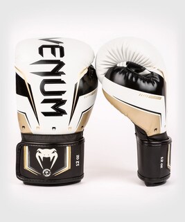 Foto 4 | Guantes De Boxeo Venum Elite Evo Blanco/dorado Para Bolsa Y Combate - Venta Internacional.