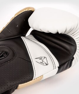 Foto 7 | Guantes De Boxeo Venum Elite Evo Blanco/dorado Para Bolsa Y Combate - Venta Internacional.