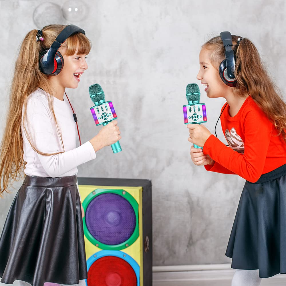 Foto 7 | Venta Internacional - Micrófono De Karaoke Amazmic Kids Bluetooth Con Led Azul Claro