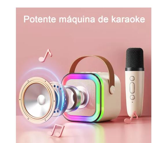 Foto 2 | Mini  Karaoke Para Niños Con 2 Micrófono Color Blanco