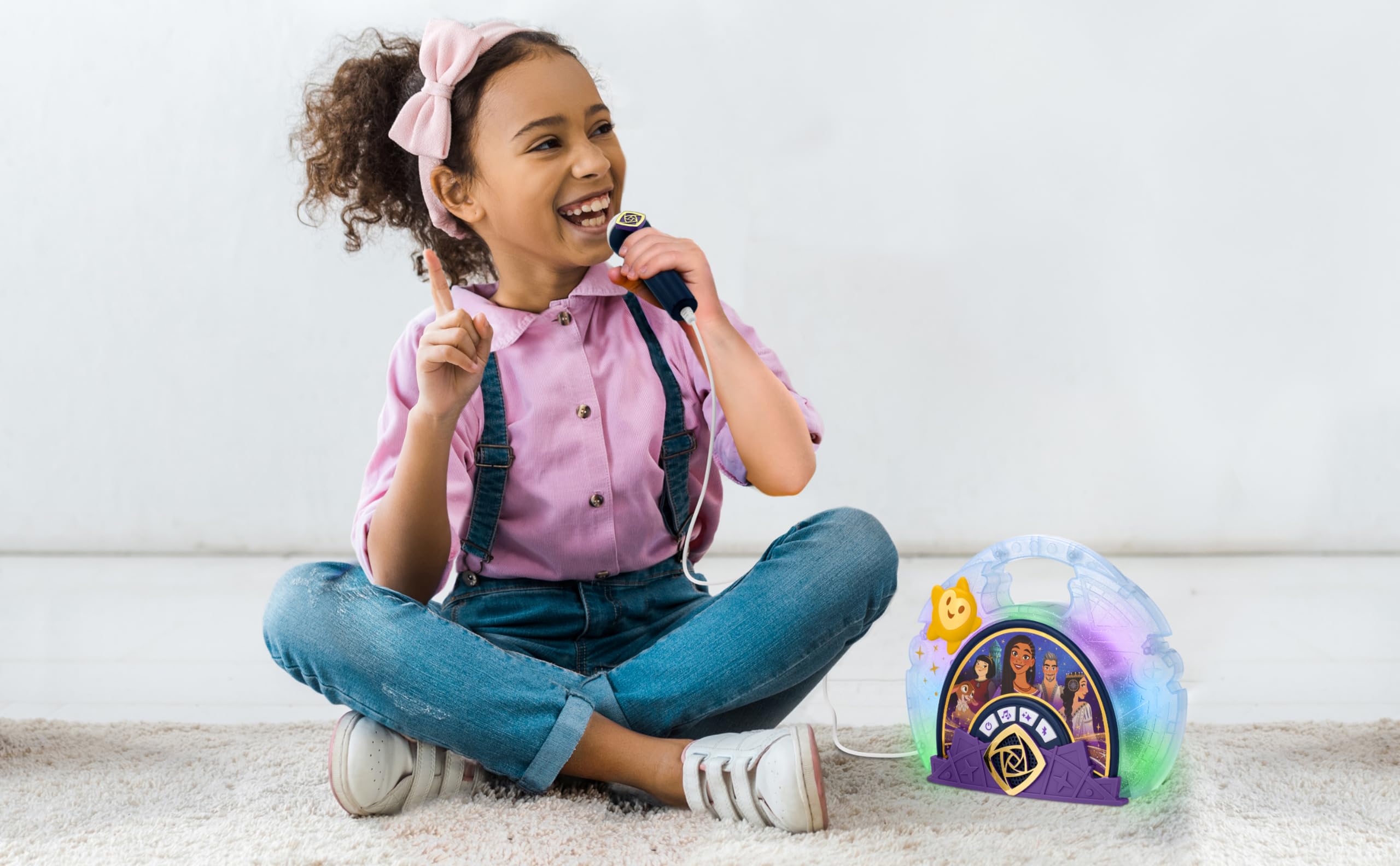 Foto 4 | Micrófono De Karaoke Ekids Disney Wish Con Altavoz Bluetooth - Venta Internacional