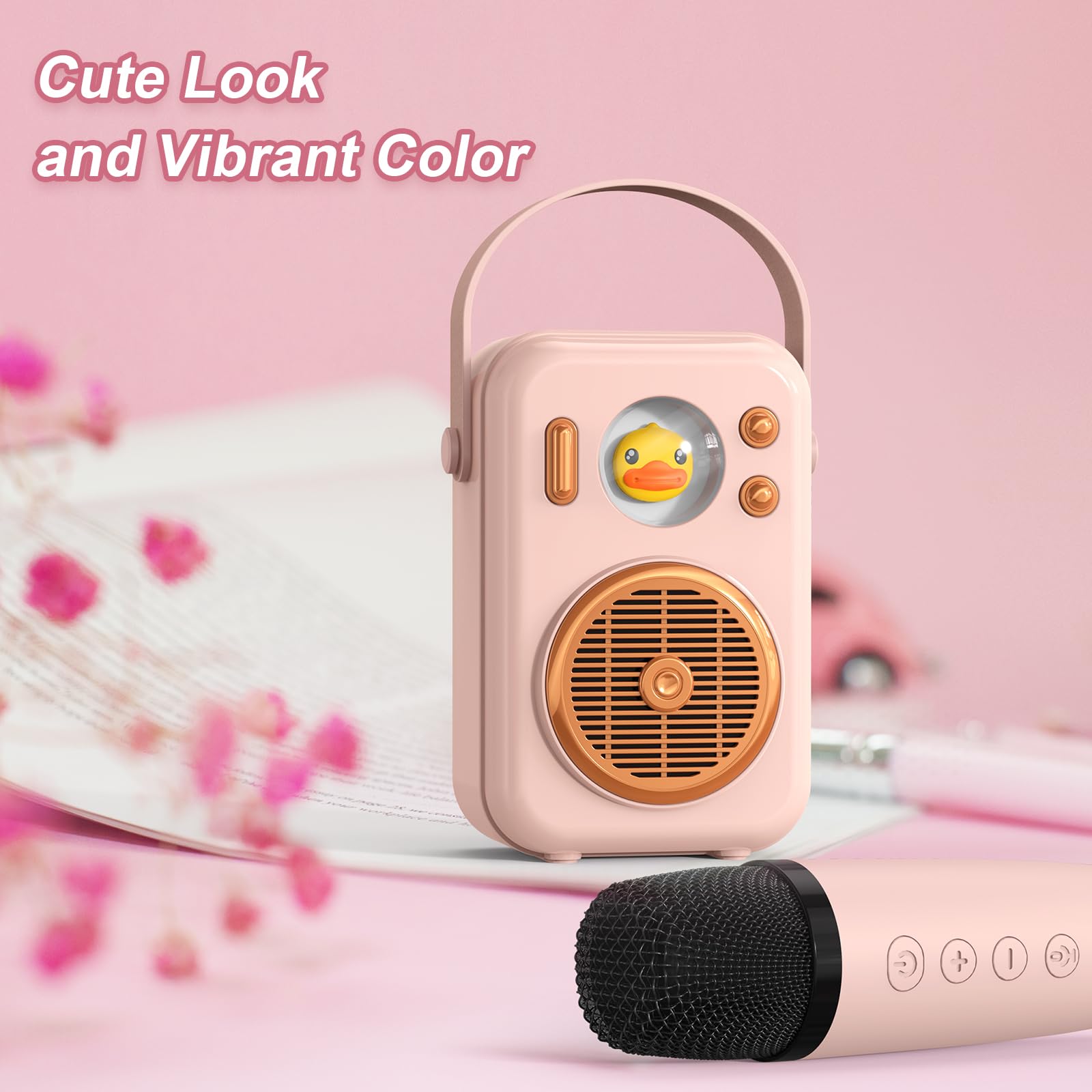 Foto 6 | Máquina De Karaoke Doss Kids Con 2 Micrófonos Bluetooth 5.3 - Venta Internacional