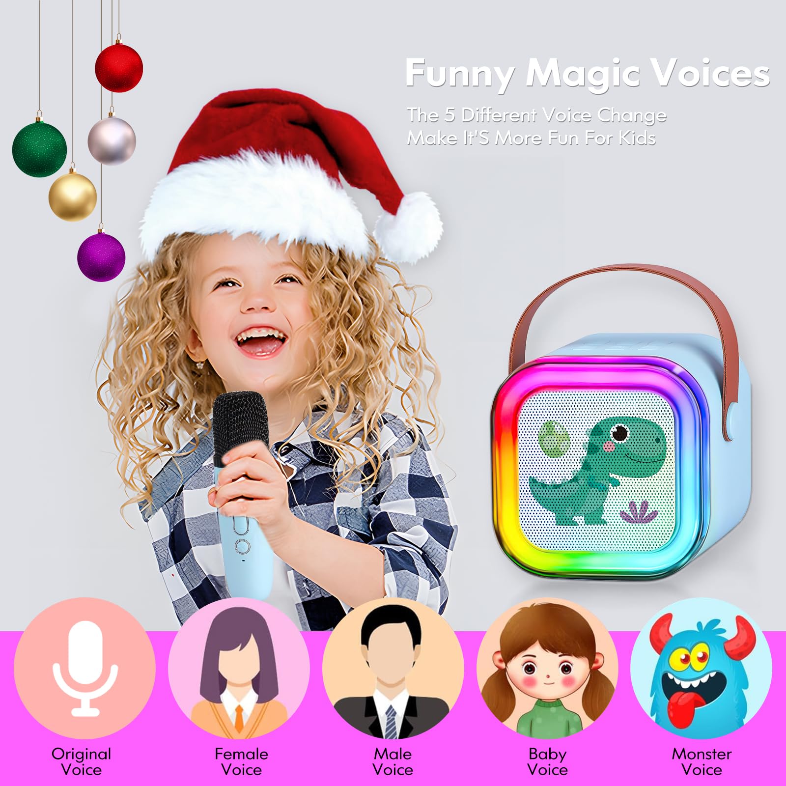 Foto 5 pulgar | Máquina De Karaoke Unih Mini Altavoz Bluetooth Portátil Para Niños - Venta Internacional.