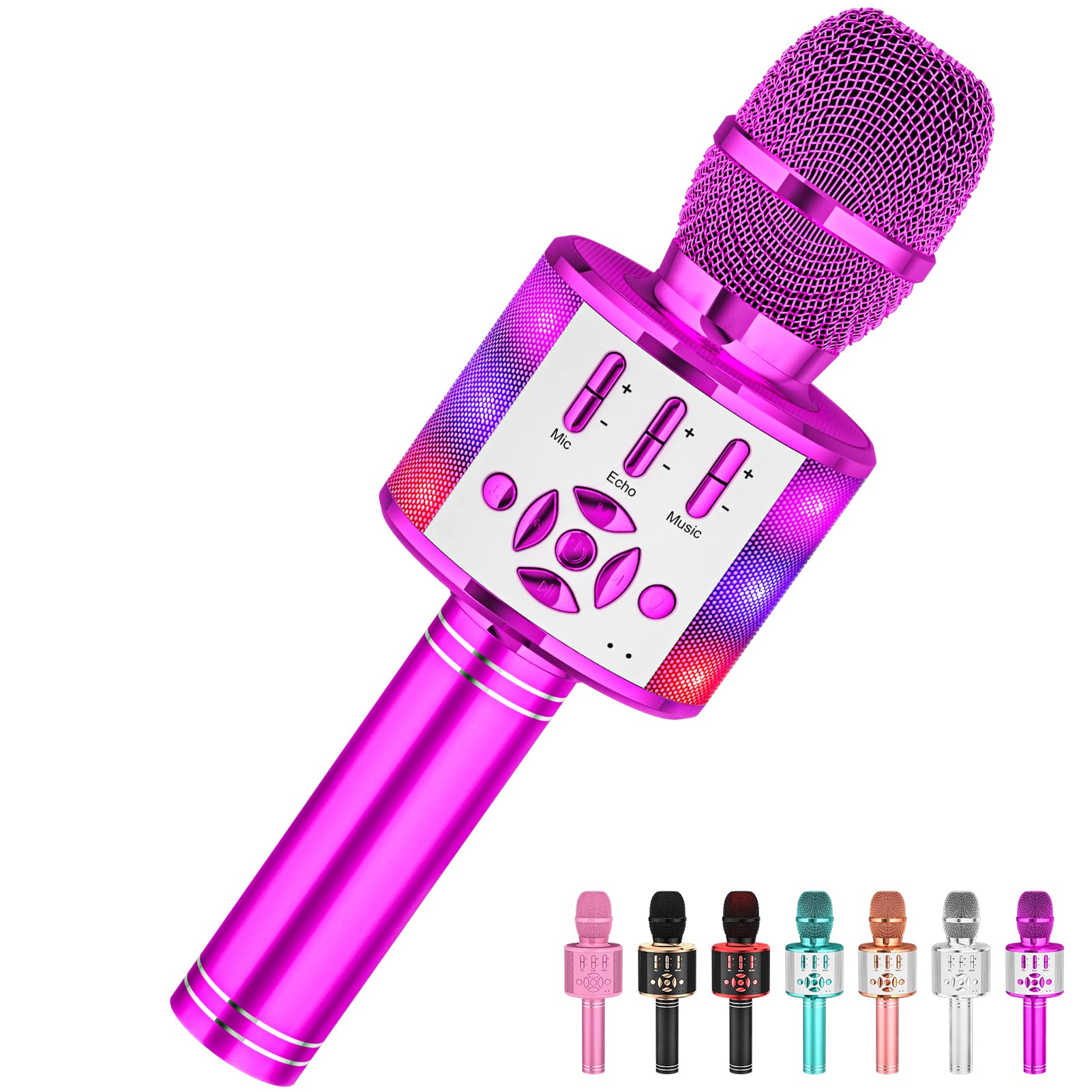 Foto 1 | Micrófono De Karaoke Amazmic Kids Bluetooth Inalámbrico Morado - Venta Internacional.