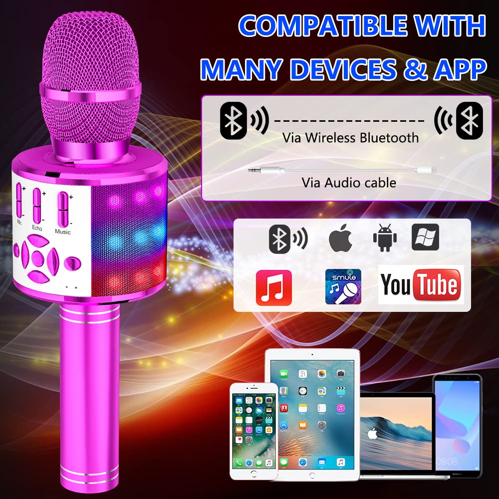 Foto 4 pulgar | Micrófono De Karaoke Amazmic Kids Bluetooth Inalámbrico Morado - Venta Internacional.