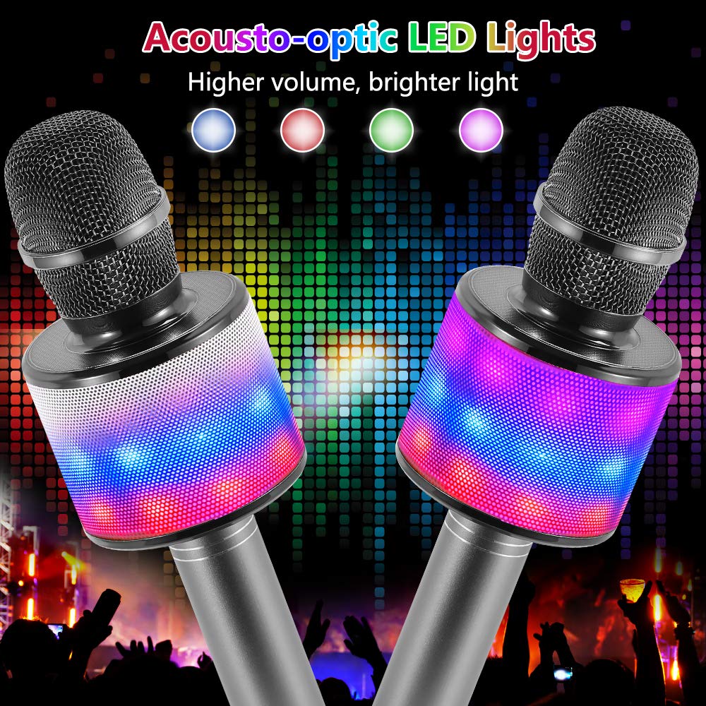 Foto 3 pulgar | Micrófono Karaoke Amazmic Kids Bluetooth Portátil Gris - Venta Internacional.