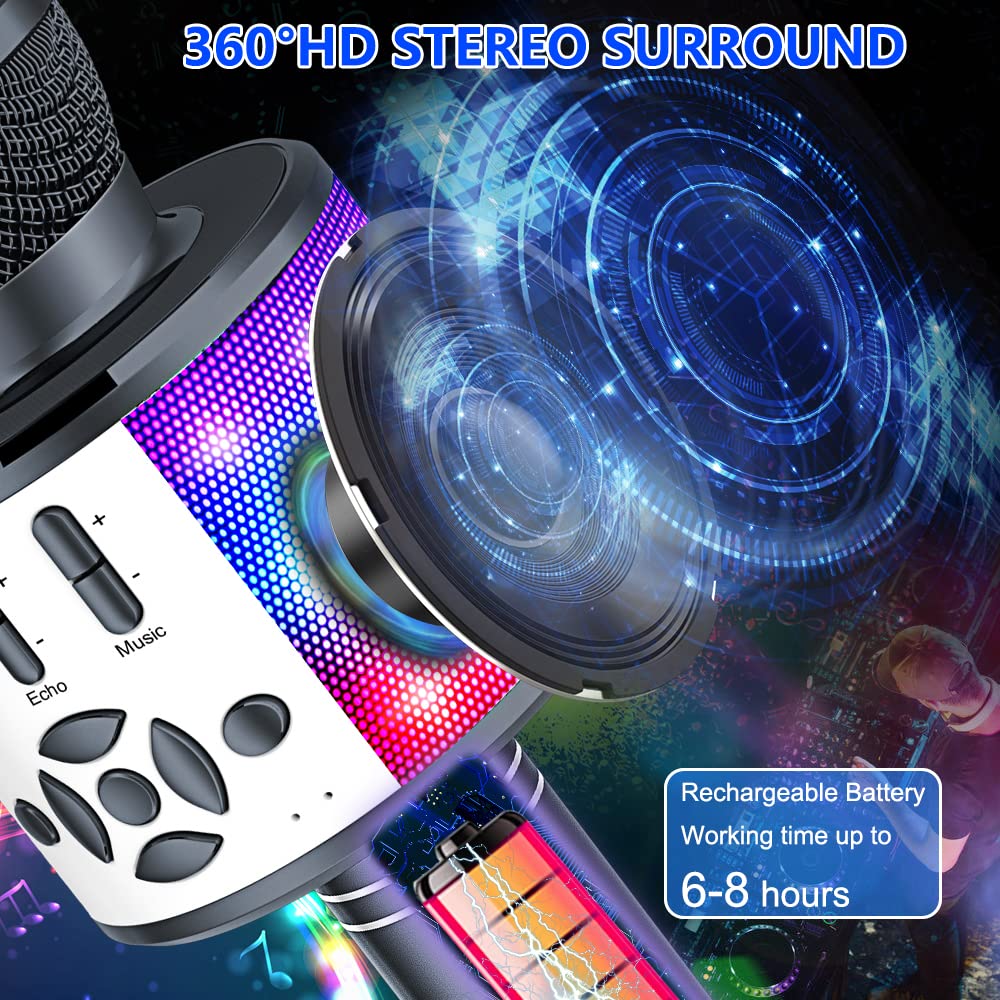 Foto 4 pulgar | Micrófono Karaoke Amazmic Kids Bluetooth Portátil Gris - Venta Internacional.