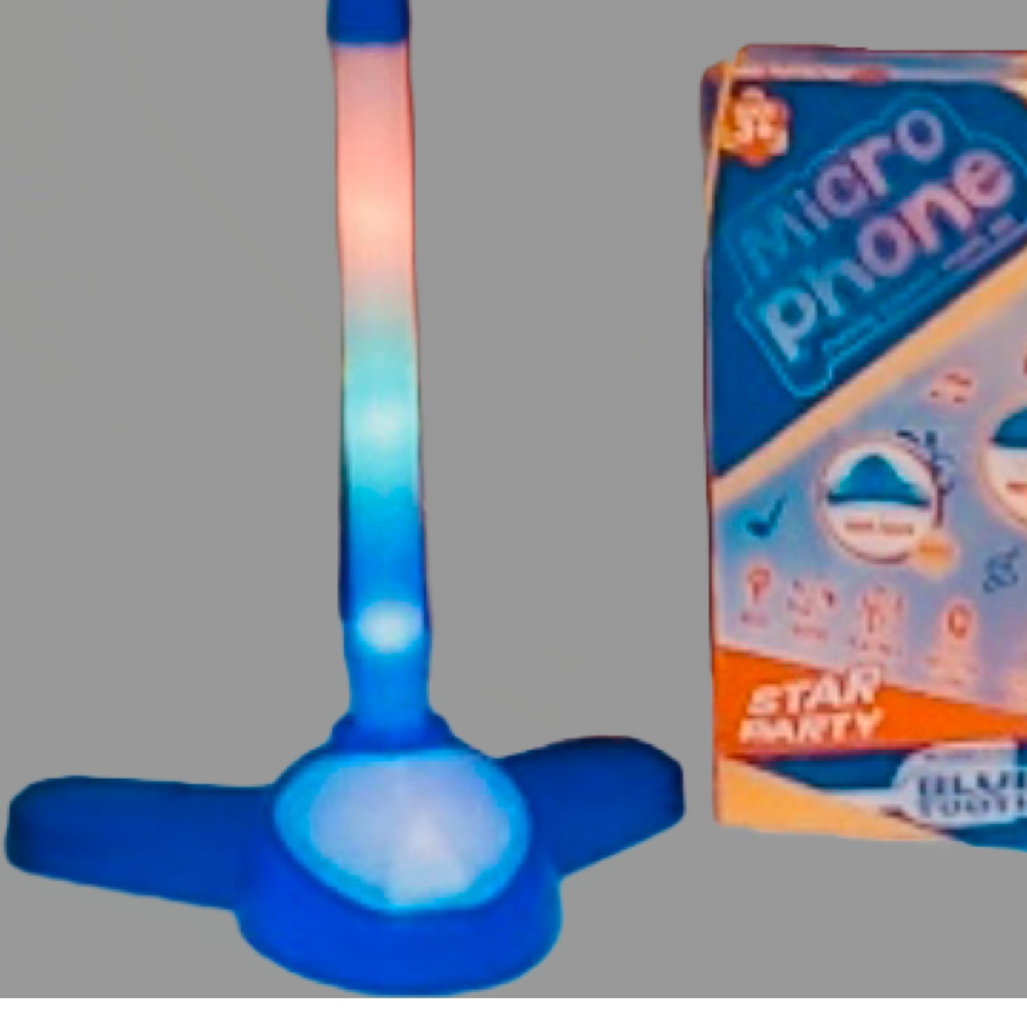 Foto 5 pulgar | Máquina De Karaoke Con Micrófono Bluetooth Para Niños Con Soporte Azul - Venta Internacional.