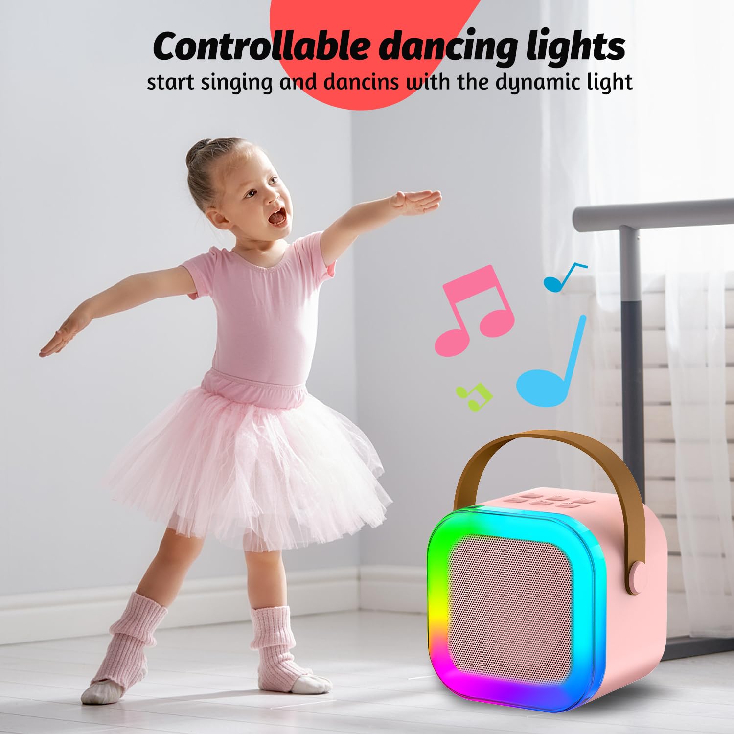 Foto 6 pulgar | Máquina De Micrófono De Karaoke De Juguete Outuvas Para Niños Y Niñas De 4 A 12 Años - Venta Internacional.