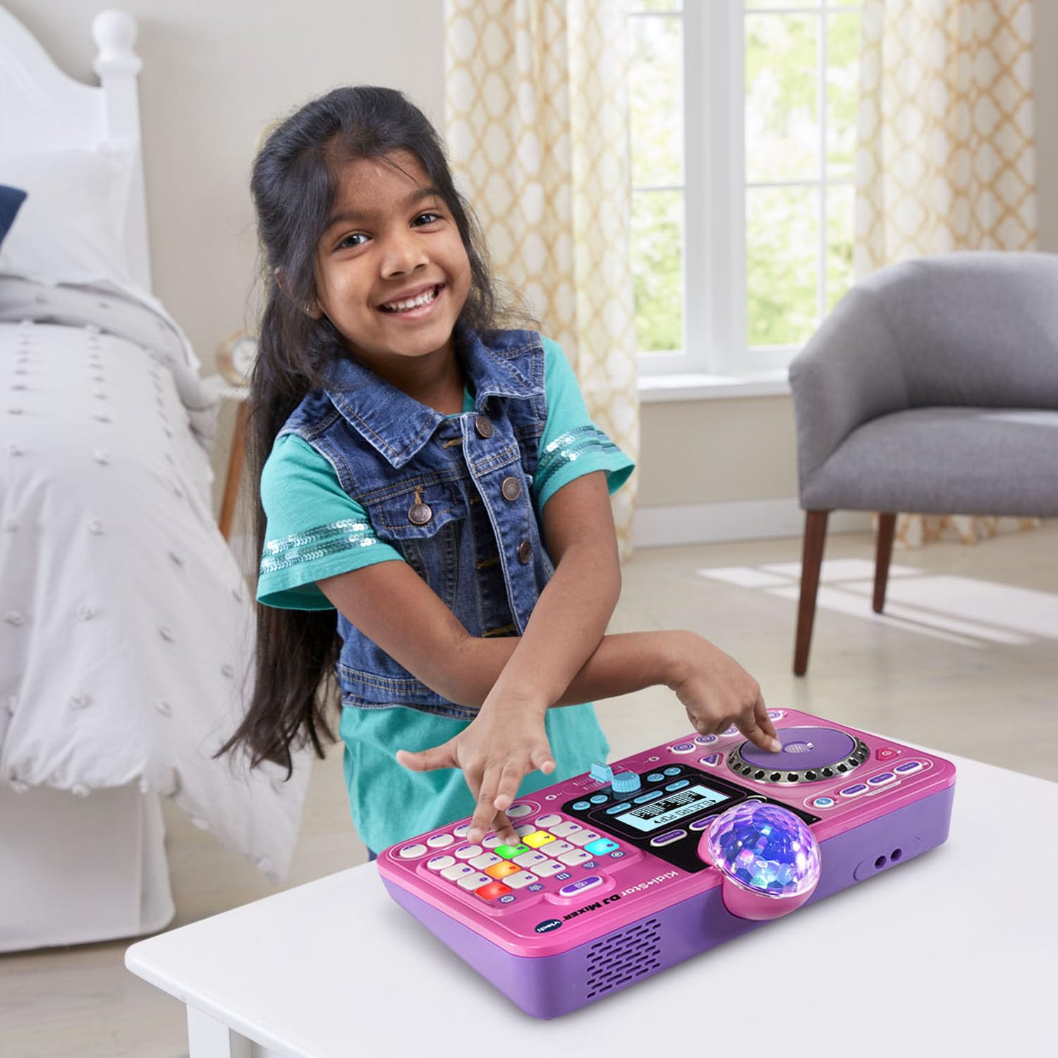 Foto 5 | Mezclador De Dj Toy Vtech Kidistar Rosa Con Bluetooth Para Más De 5 Años - Venta Internacional.