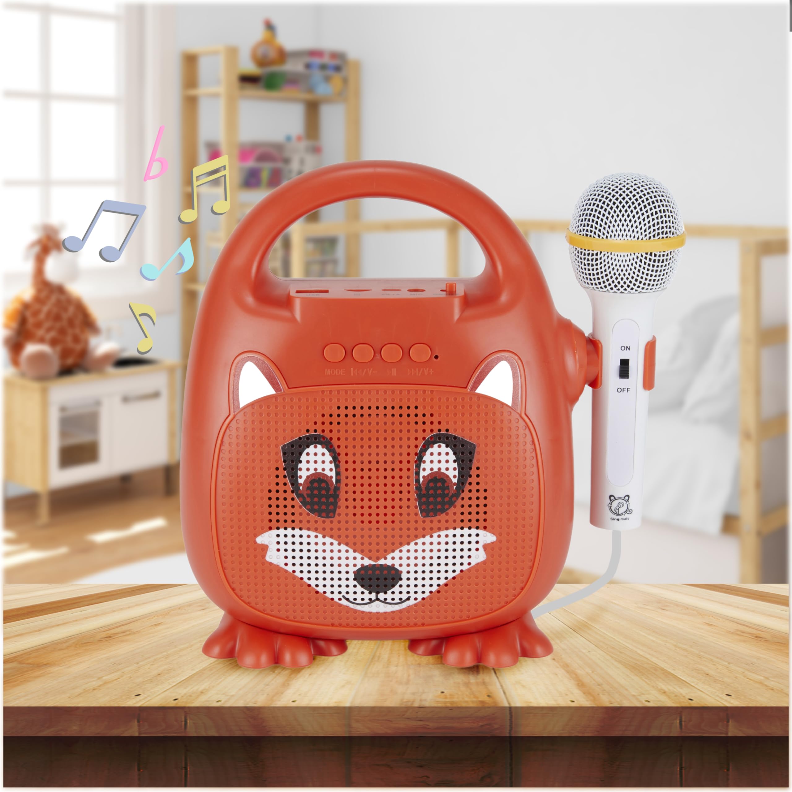 Foto 6 | Altavoz Karaoke Vivitar Singimals Kids Con Micrófono Bluetooth - Venta Internacional.