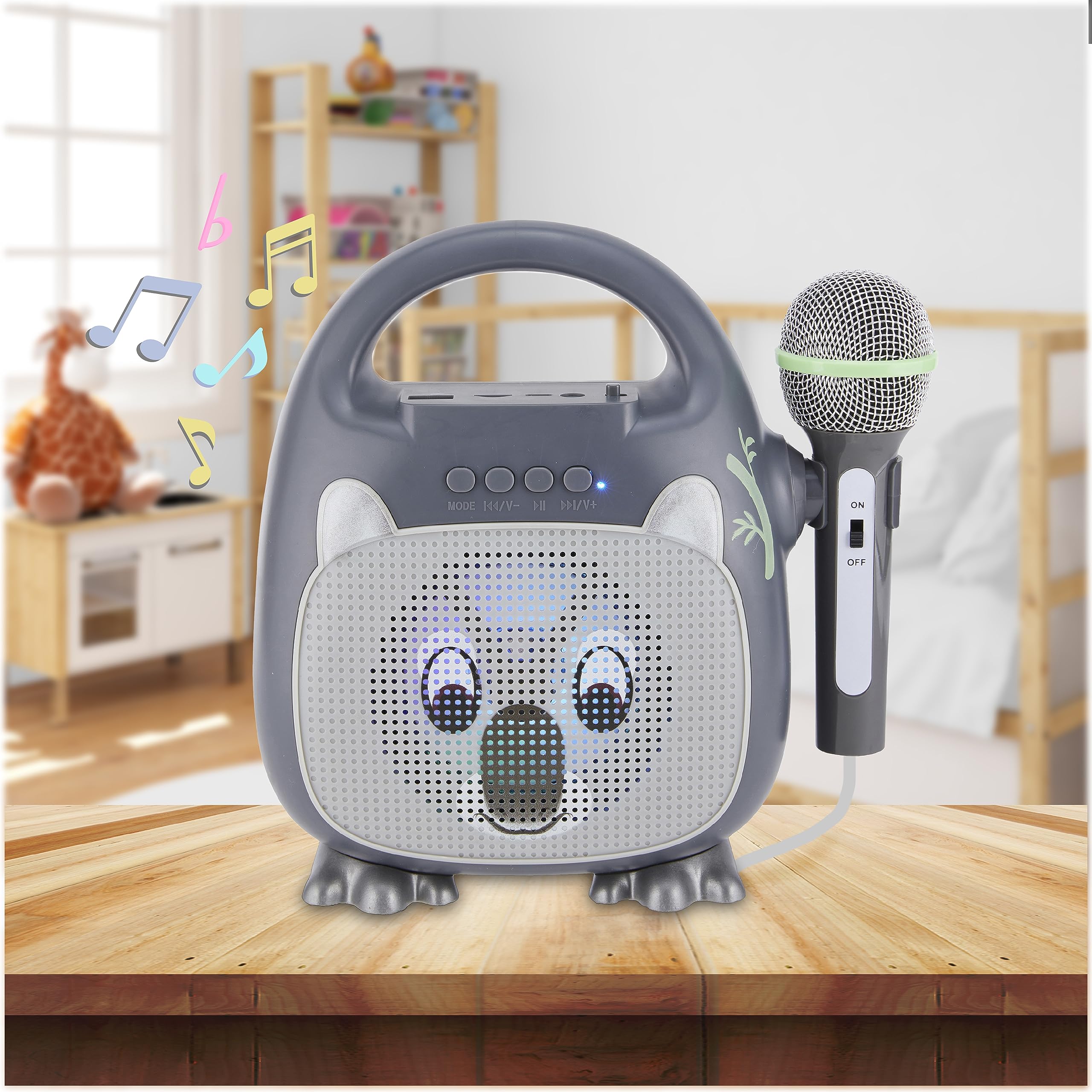 Foto 6 | Altavoz Karaoke Vivitar Singimals Kids Con Micrófono Bluetooth - Venta Internacional.