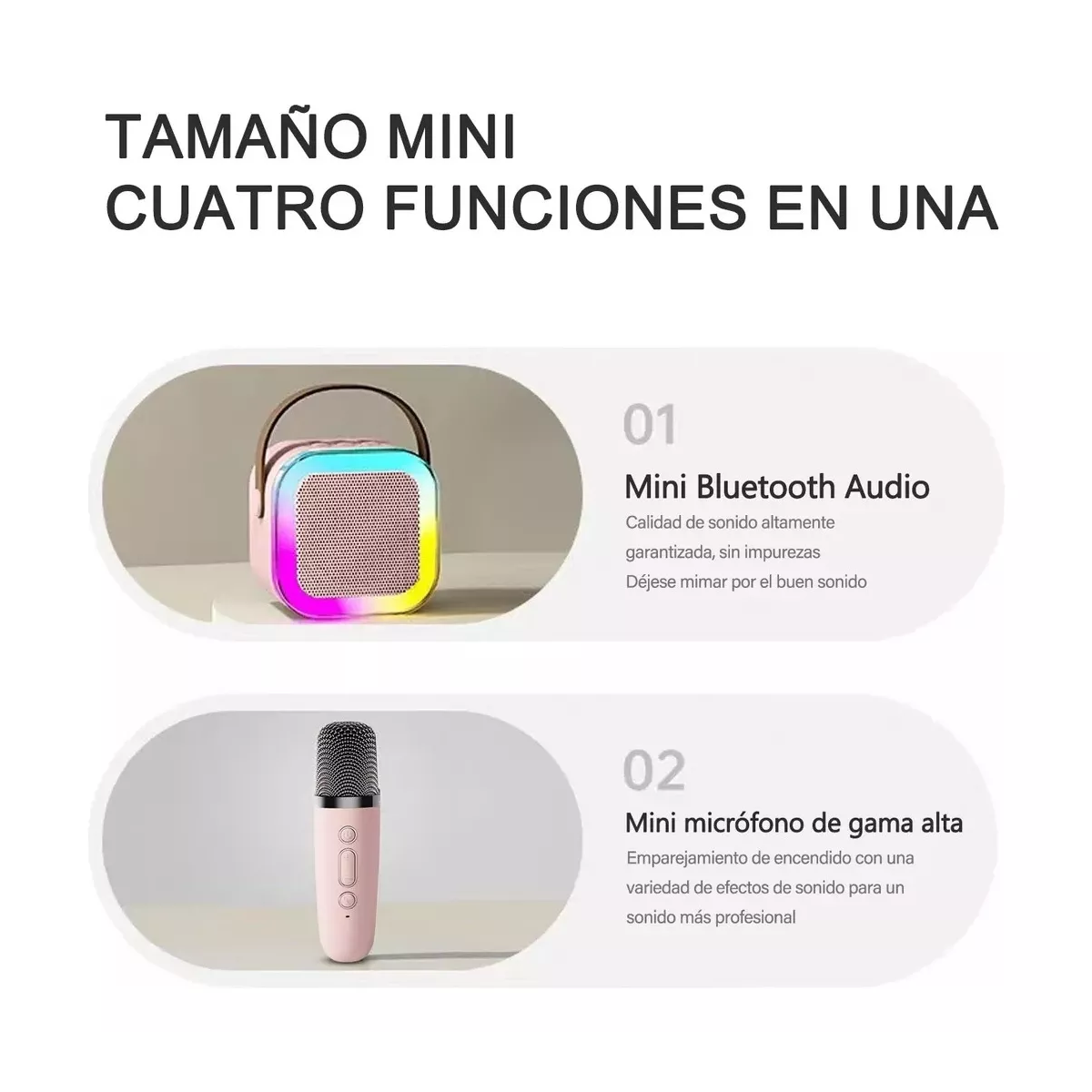 Foto 4 pulgar | Máquina De Karaoke Altavoz Bluetooth 2 Micrófonos Eo Safe Imports Esi-16075 Azul