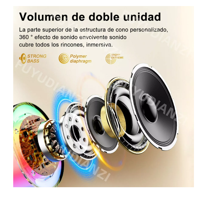 Foto 4 pulgar | 2 Micrófonos Karaoke + Bocina Bluetooth Portátil Para Niños Color Amarillo Wünd