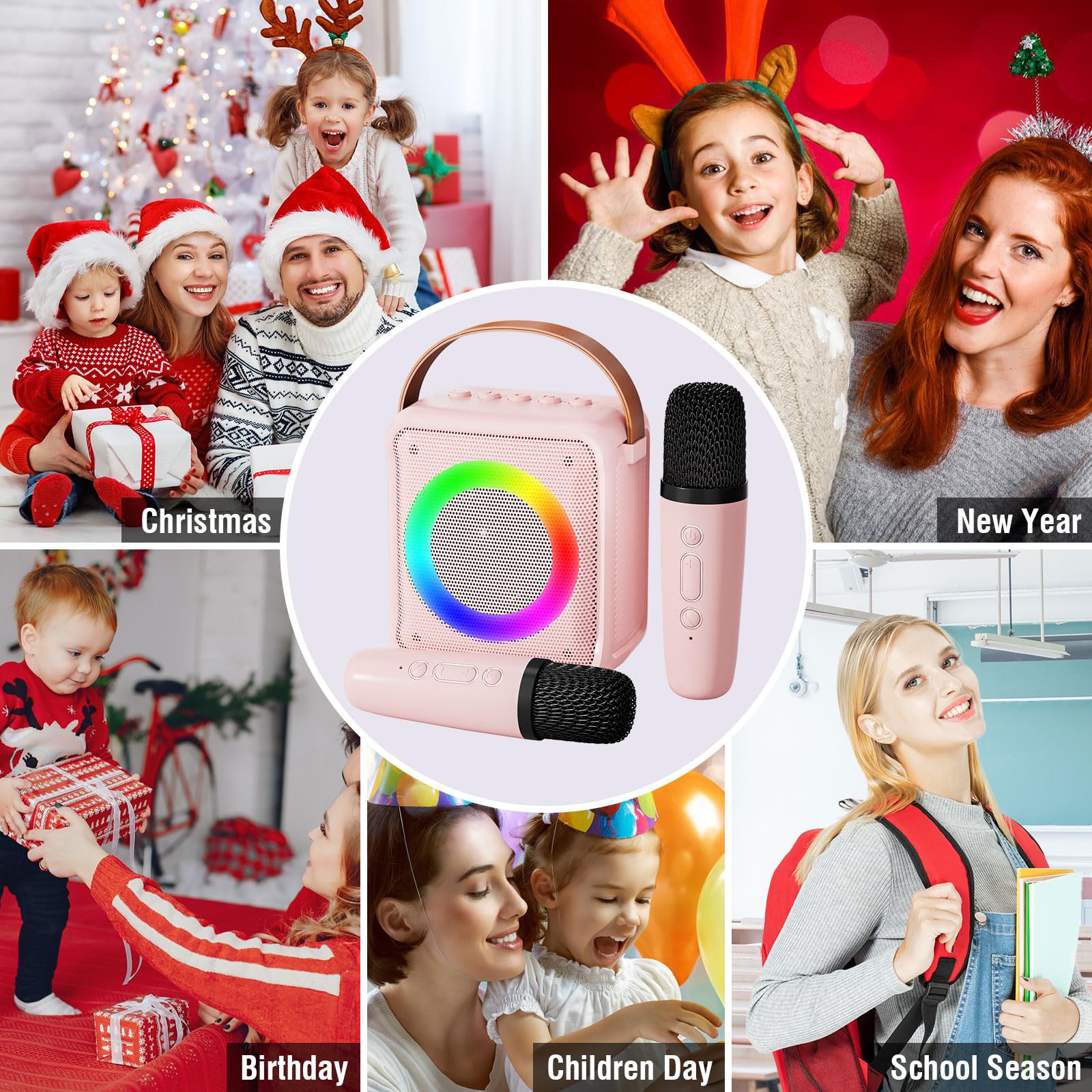 Foto 4 pulgar | Máquina De Micrófono De Karaoke Ankuka Toys Para Niñas De 4 A 12 Años - Venta Internacional.