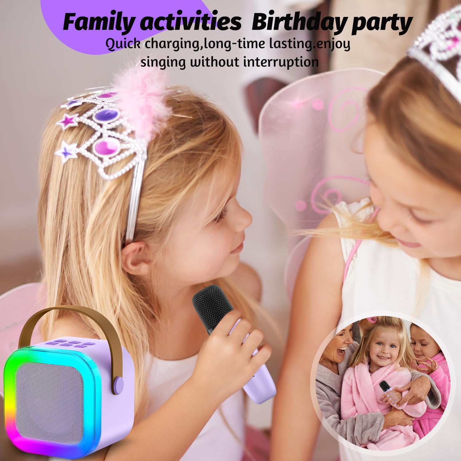 Foto 4 | Máquina de Micrófono de Karaoke Outuvas Infantil - Venta Internacional