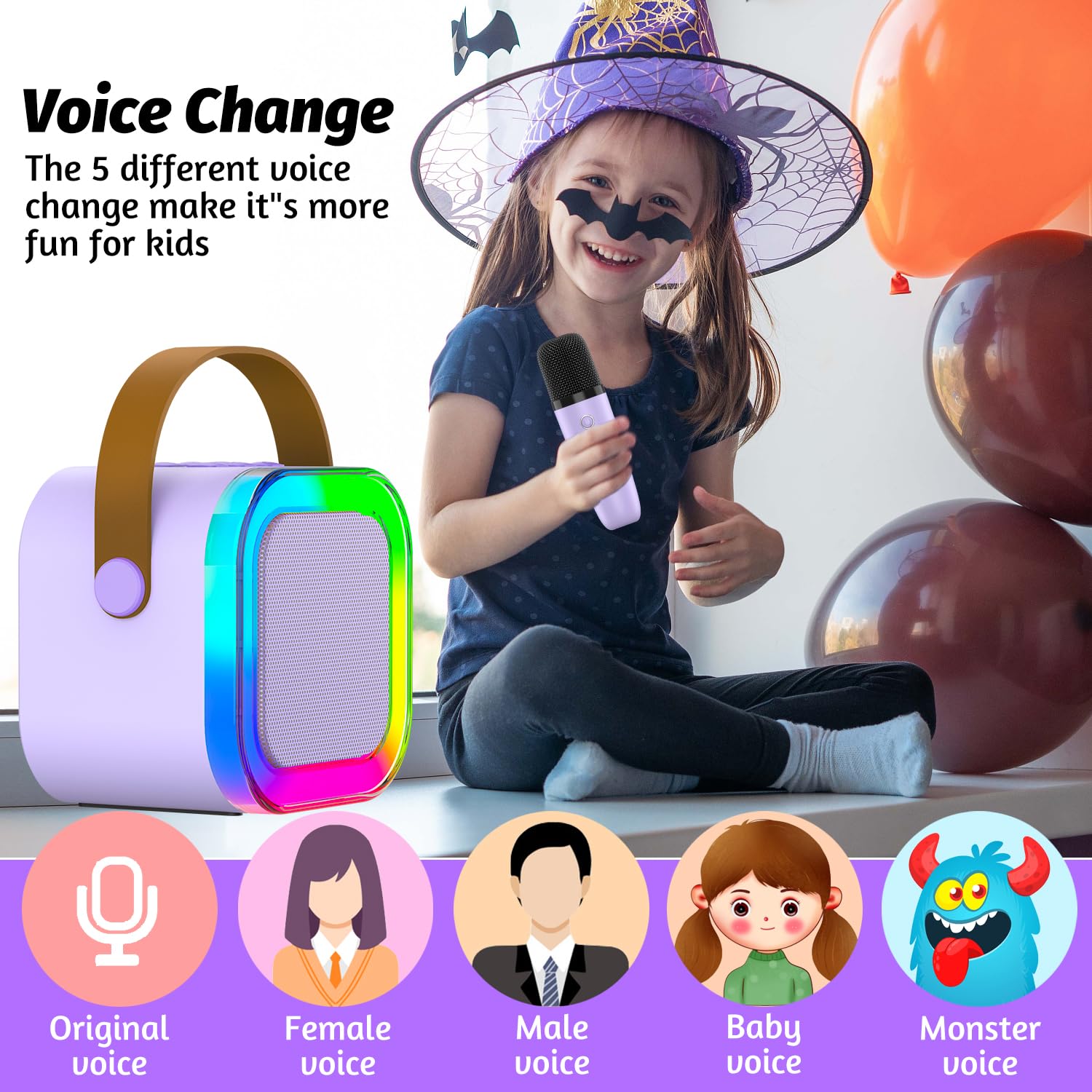 Foto 7 pulgar | Máquina de Micrófono de Karaoke Outuvas Infantil - Venta Internacional