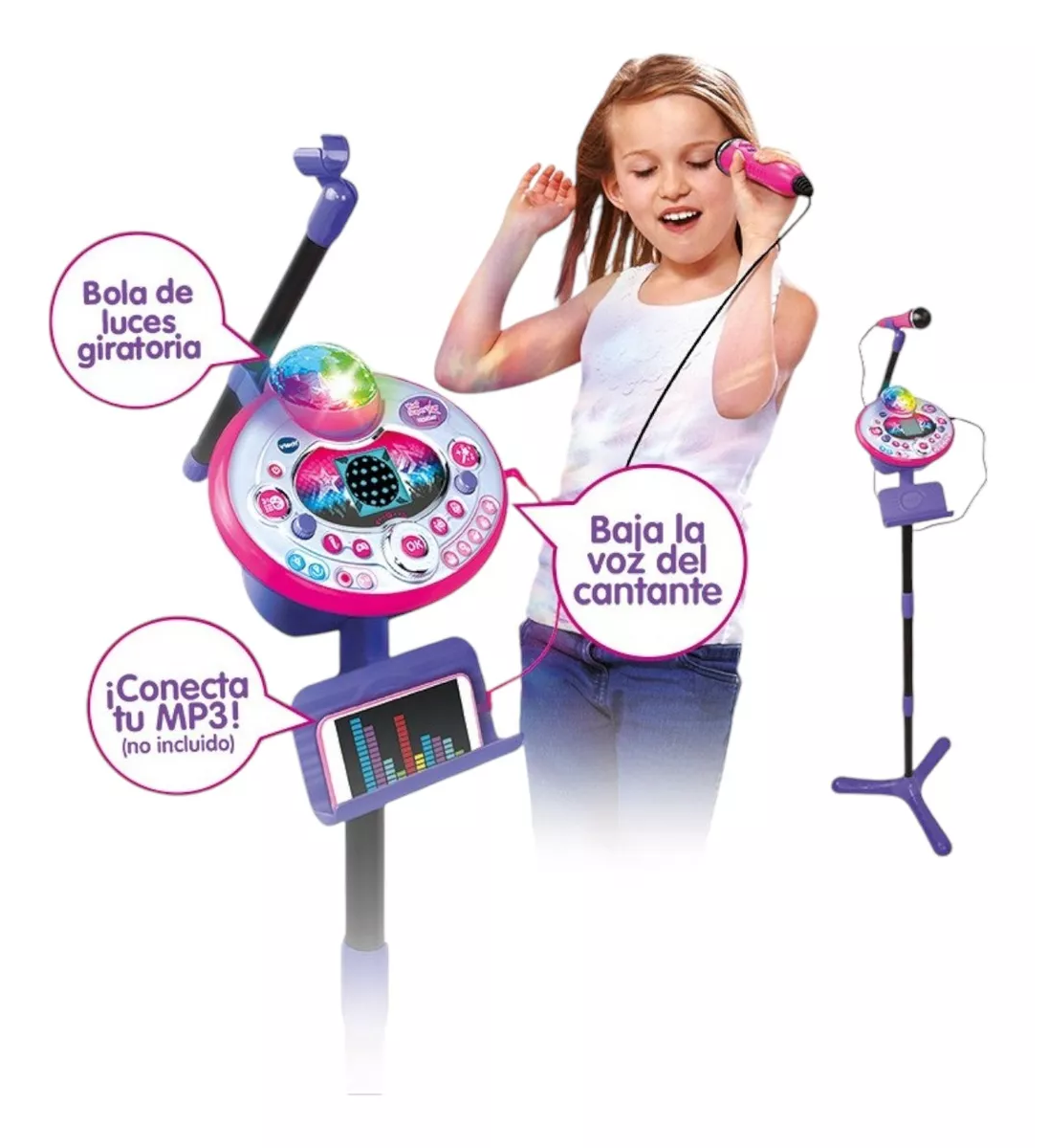 Foto 5 pulgar | Karaoke Vtech Niños Infantil Super Star  Morado