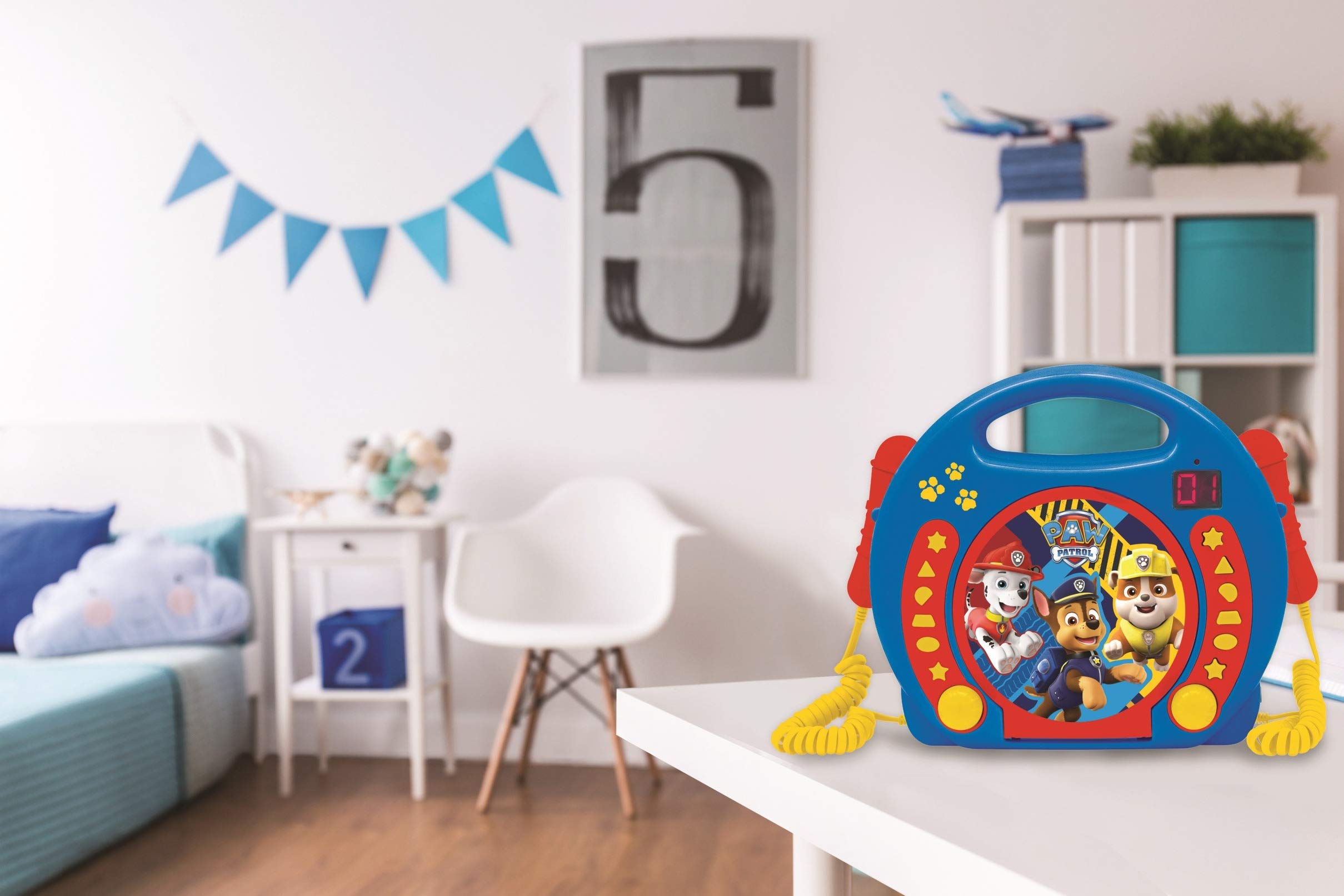 Foto 4 pulgar | Reproductor de Cd Karaoke Lexibook Paw Patrol Chase Marshall Con 2 Micrófonos - Venta Internacional
