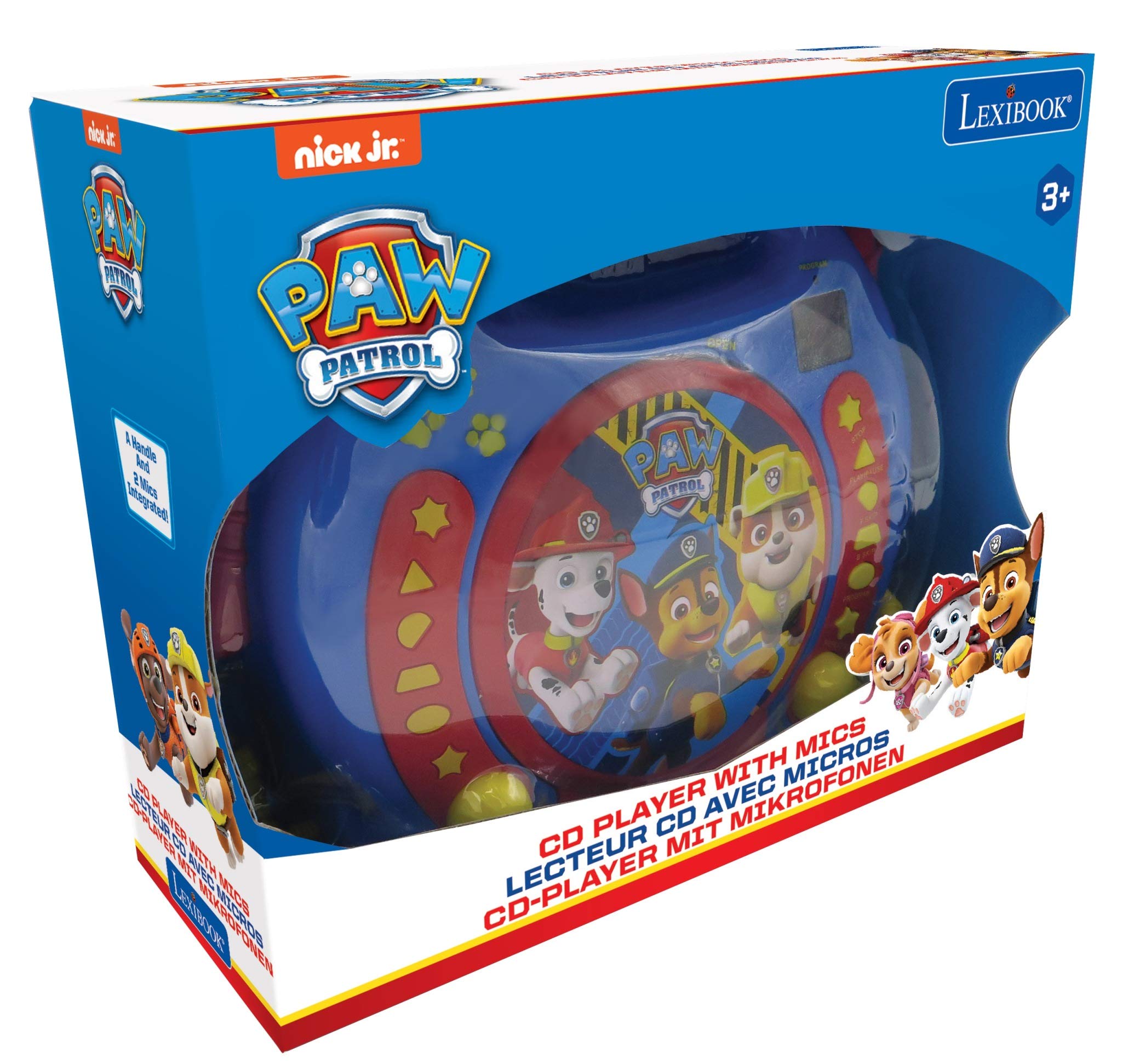 Foto 5 pulgar | Reproductor de Cd Karaoke Lexibook Paw Patrol Chase Marshall Con 2 Micrófonos - Venta Internacional