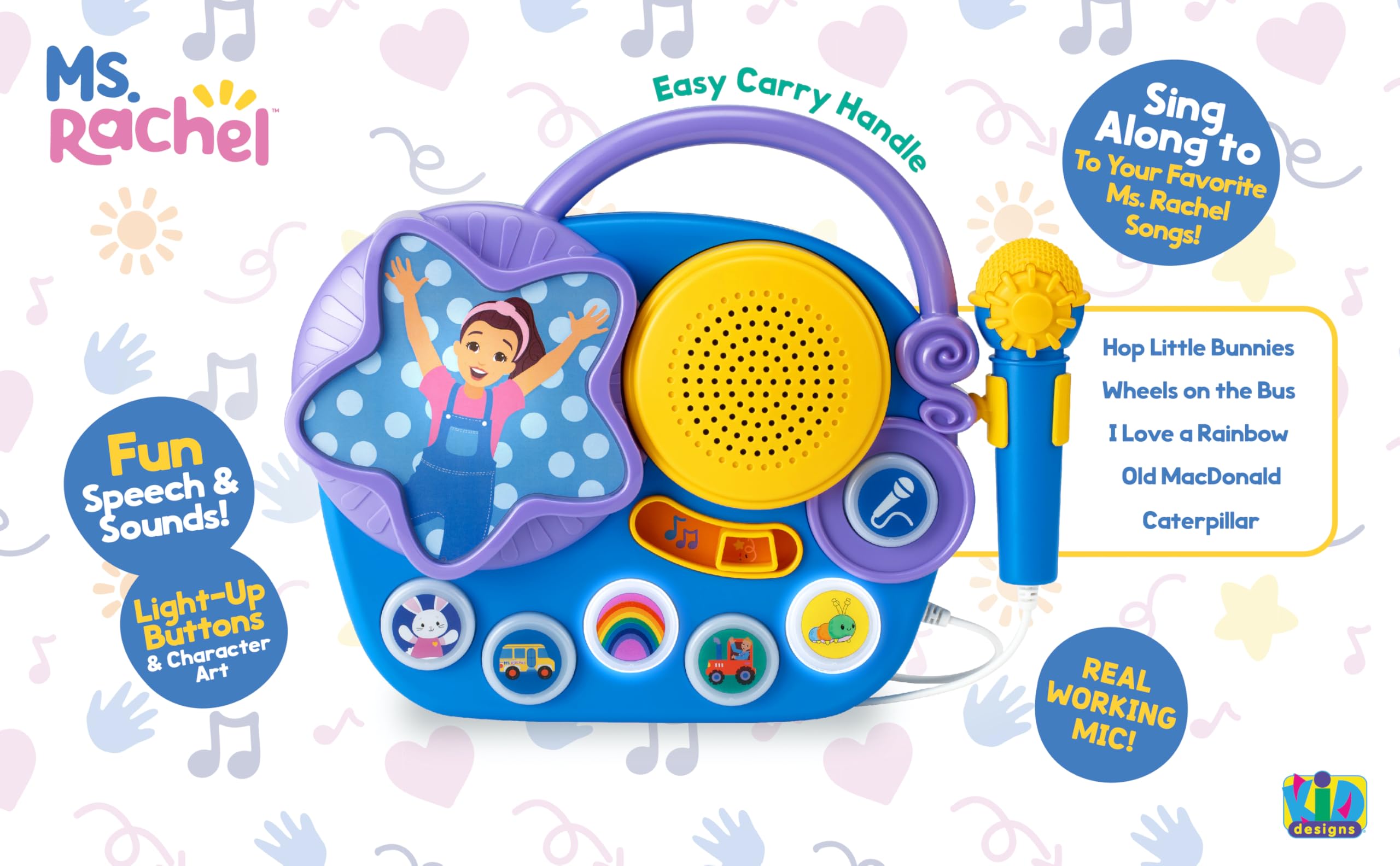 Foto 4 pulgar | Micrófono De Karaoke Ekids Ms Rachel Con Boombox Para Niños Pequeños - Venta Internacional.