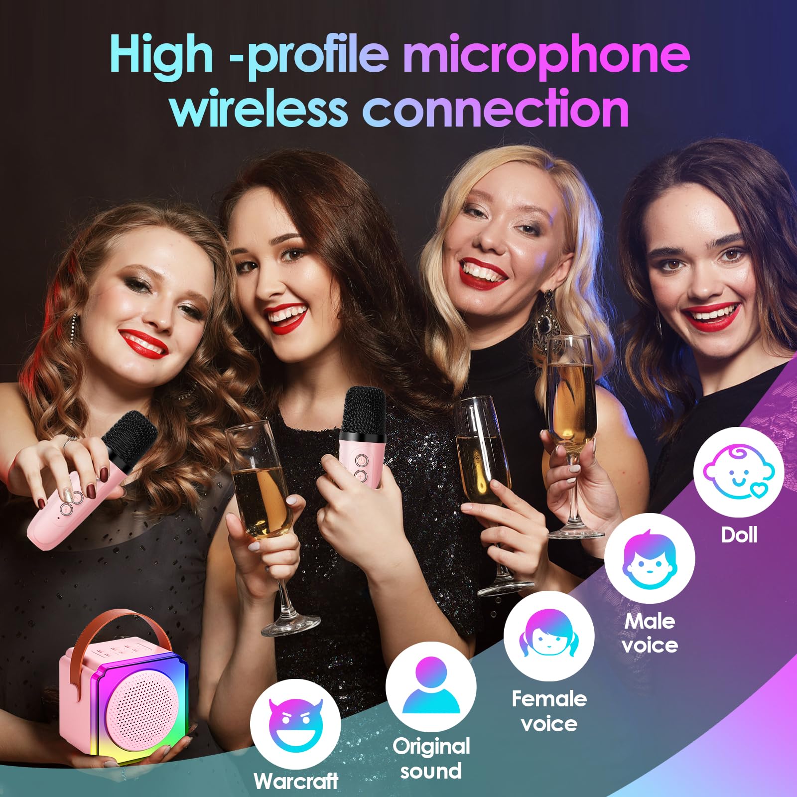 Foto 4 pulgar | Máquina De Karaoke Stellaya Mini Portátil Bluetooth Para Niños - Venta Internacional.