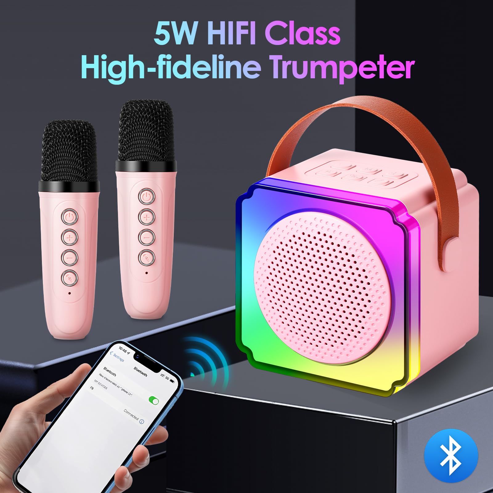 Foto 5 pulgar | Máquina De Karaoke Stellaya Mini Portátil Bluetooth Para Niños - Venta Internacional.