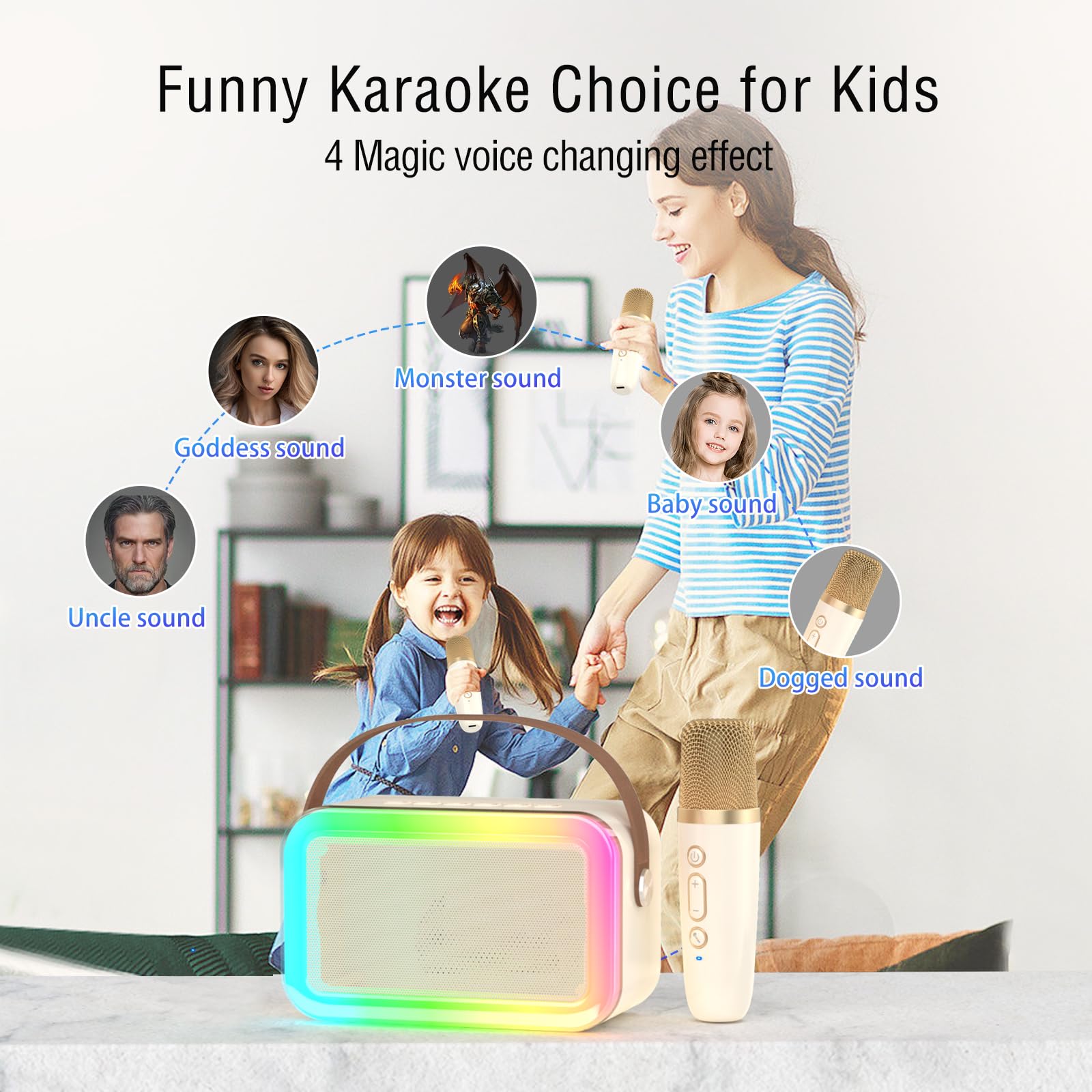 Foto 3 pulgar | Máquina De Karaoke Meguo M11 Con 2 Micrófonos Inalámbricos Bluetooth - Venta Internacional.