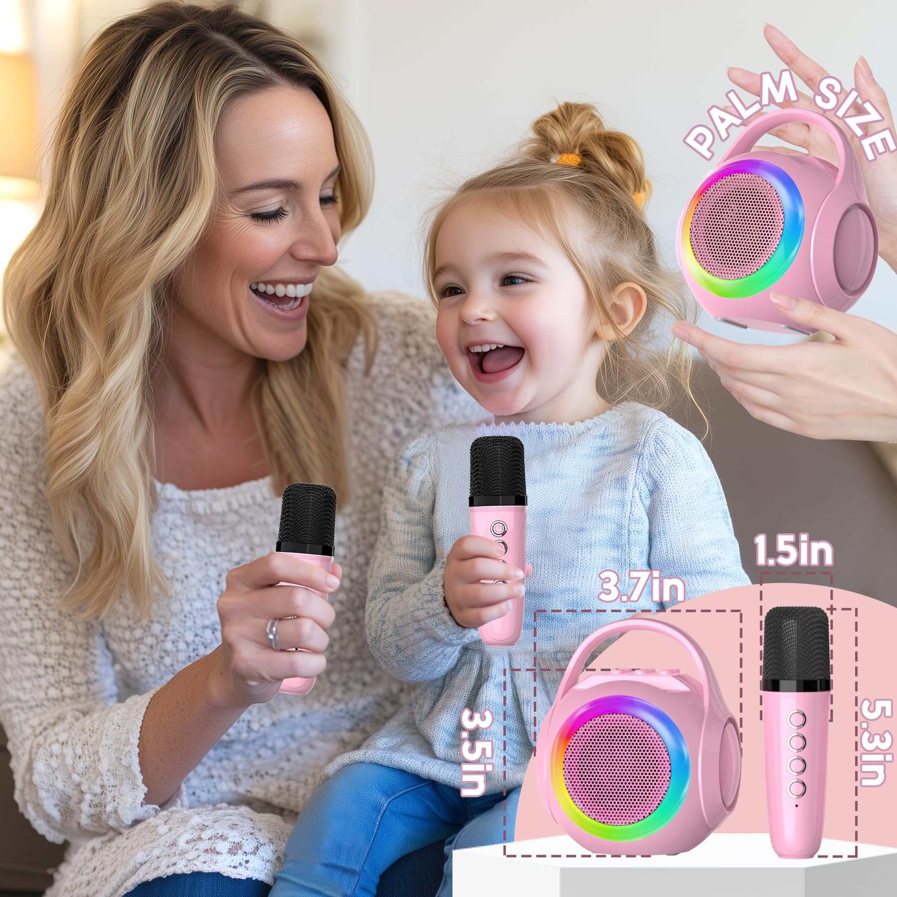 Foto 7 pulgar | Máquina De Karaoke Hockvill Mini Para Niños Con Micrófono Bluetooth - Venta Internacional.
