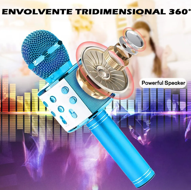 Foto 3 pulgar | Micrófono Xtellar Bocina Karaoke Destacado Con Cambiadores De Voz  Usb Y Bluetooth Para Niños Entusiastas De Cantar