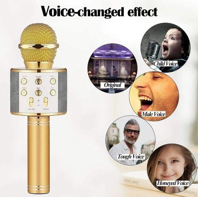 Foto 3 pulgar | Micrófono Xtellar Bocina Karaoke Destacado Con Cambiadores De Voz  Usb Y Bluetooth Para Niños Entusiastas De Cantar