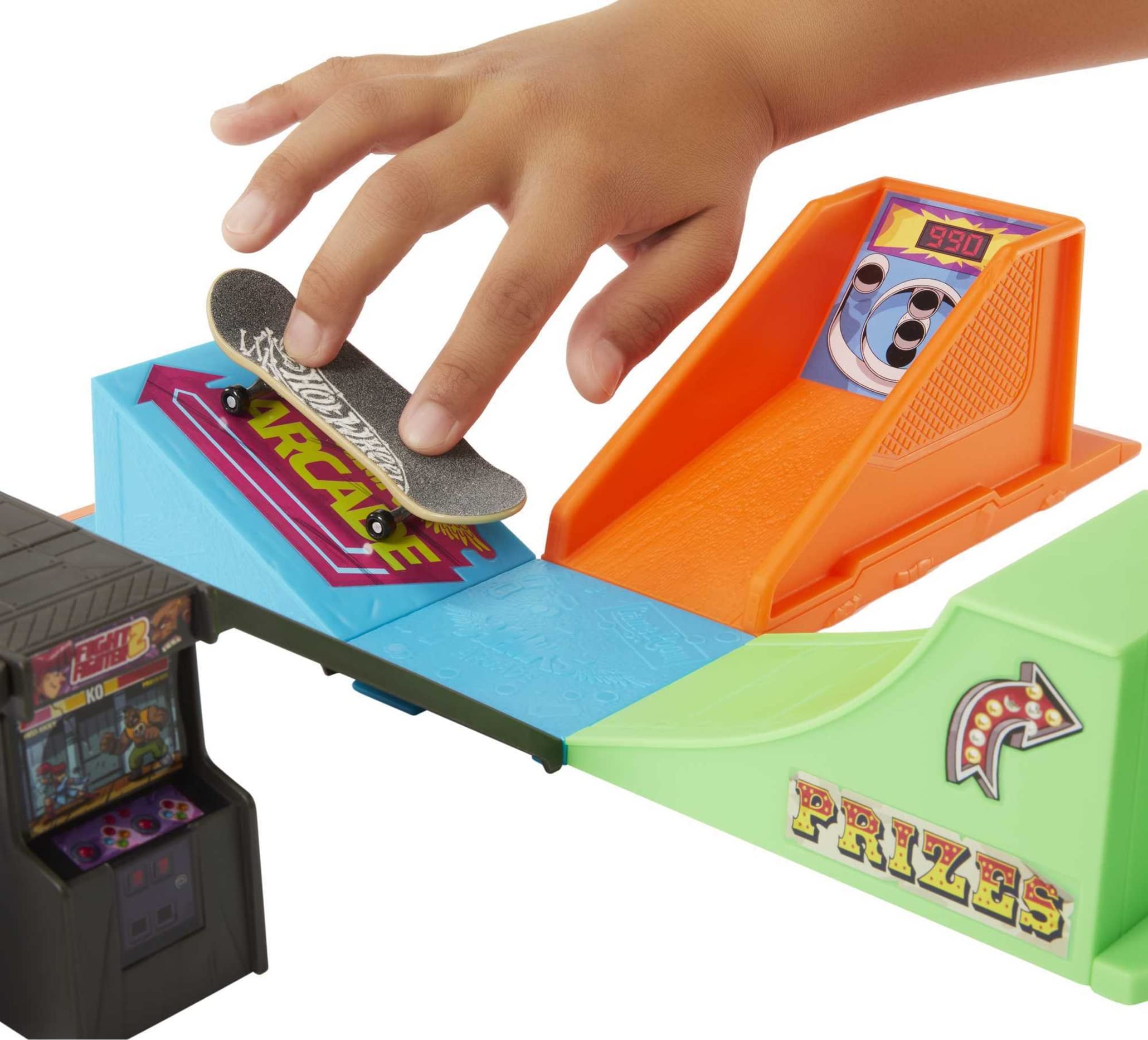 Foto 6 pulgar | Venta Internacional - Set de Juego Skate Arcade Skatepark Hot Wheels Tony Hawk Patinetas de Dedos