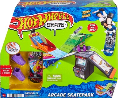 Foto 6 | Venta Internacional - Set de Juego Skate Arcade Skatepark Hot Wheels Tony Hawk Patinetas de Dedos