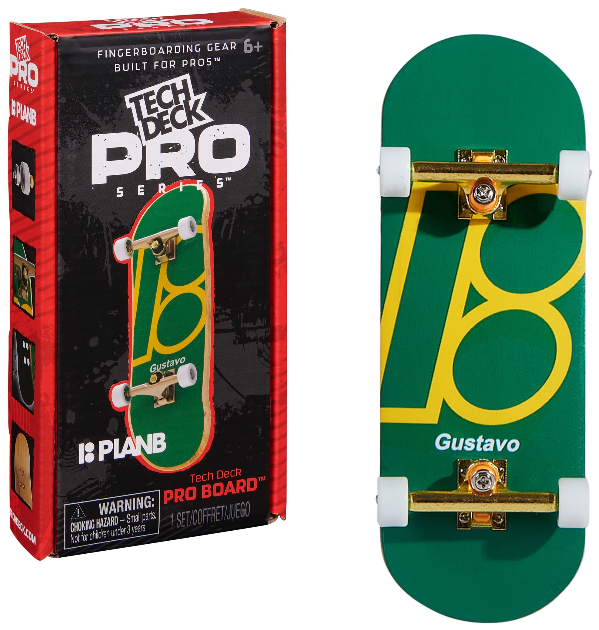 Monopatín Finger Tech Deck Plan B Pro Series Con Disco De Almacenamiento - Venta Internacional.