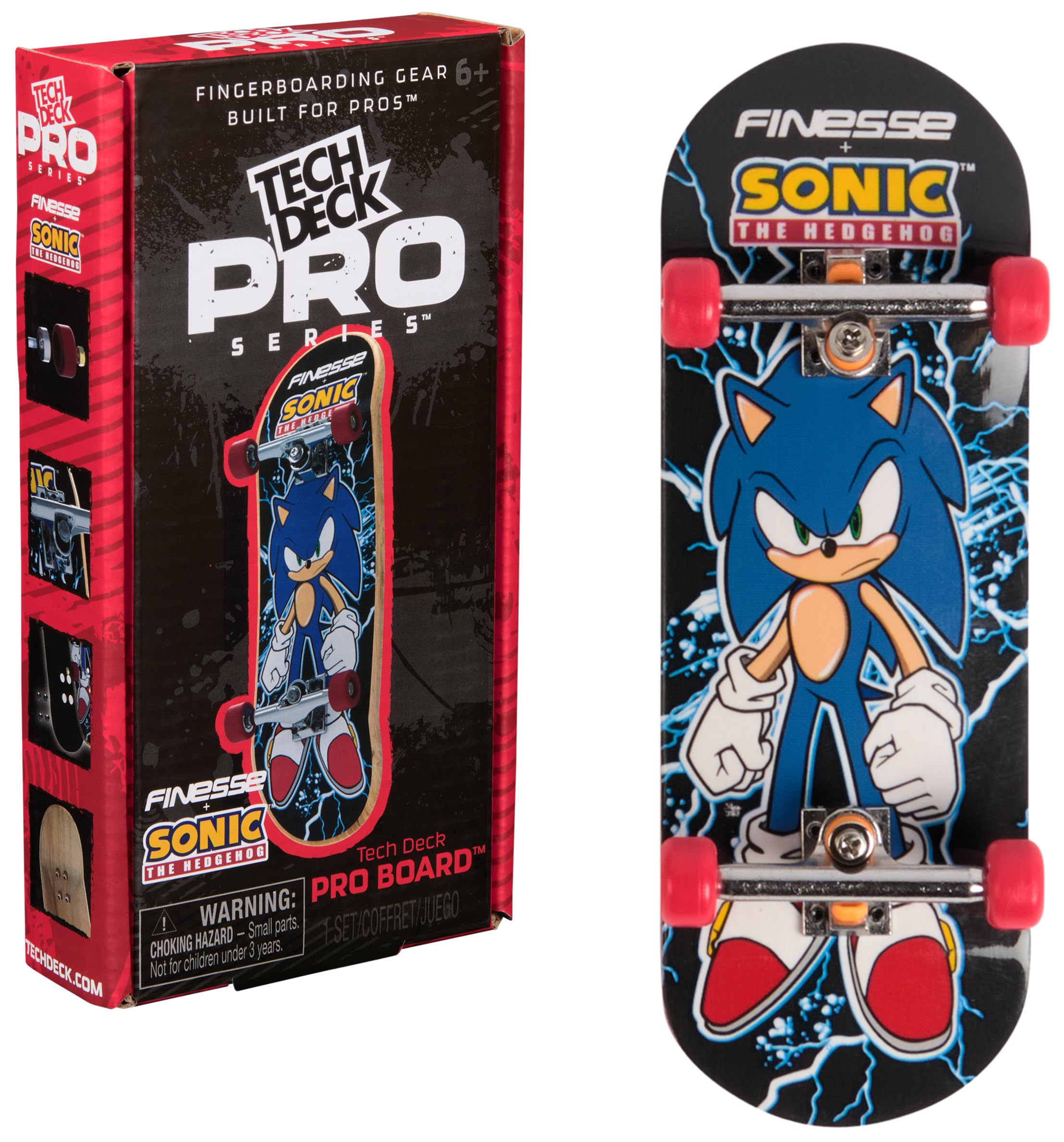 Foto 2 pulgar | Finger Board Tech Deck Finesse X Sonic The Hedgehog Pro Series - Venta Internacional.