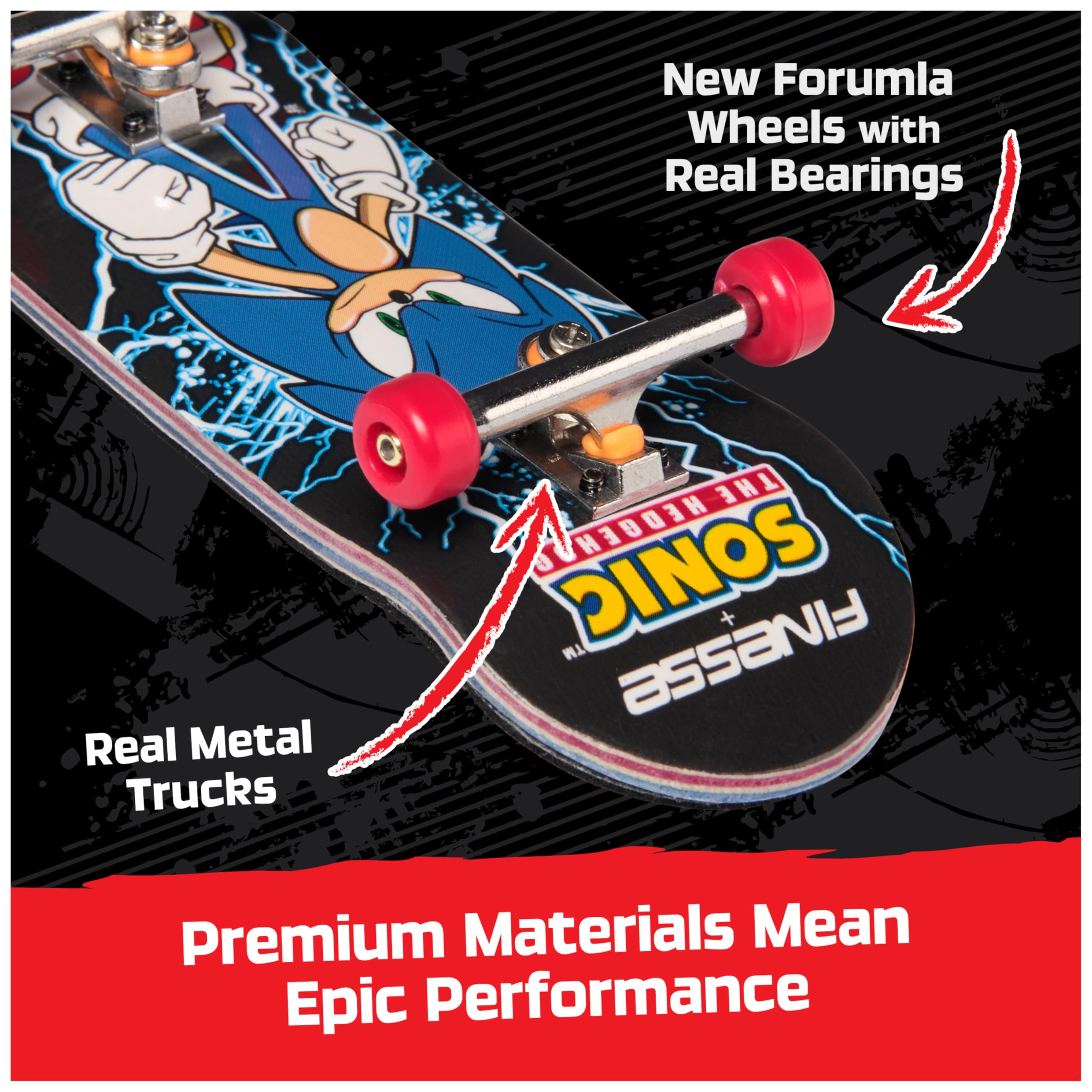 Foto 4 pulgar | Finger Board Tech Deck Finesse X Sonic The Hedgehog Pro Series - Venta Internacional.