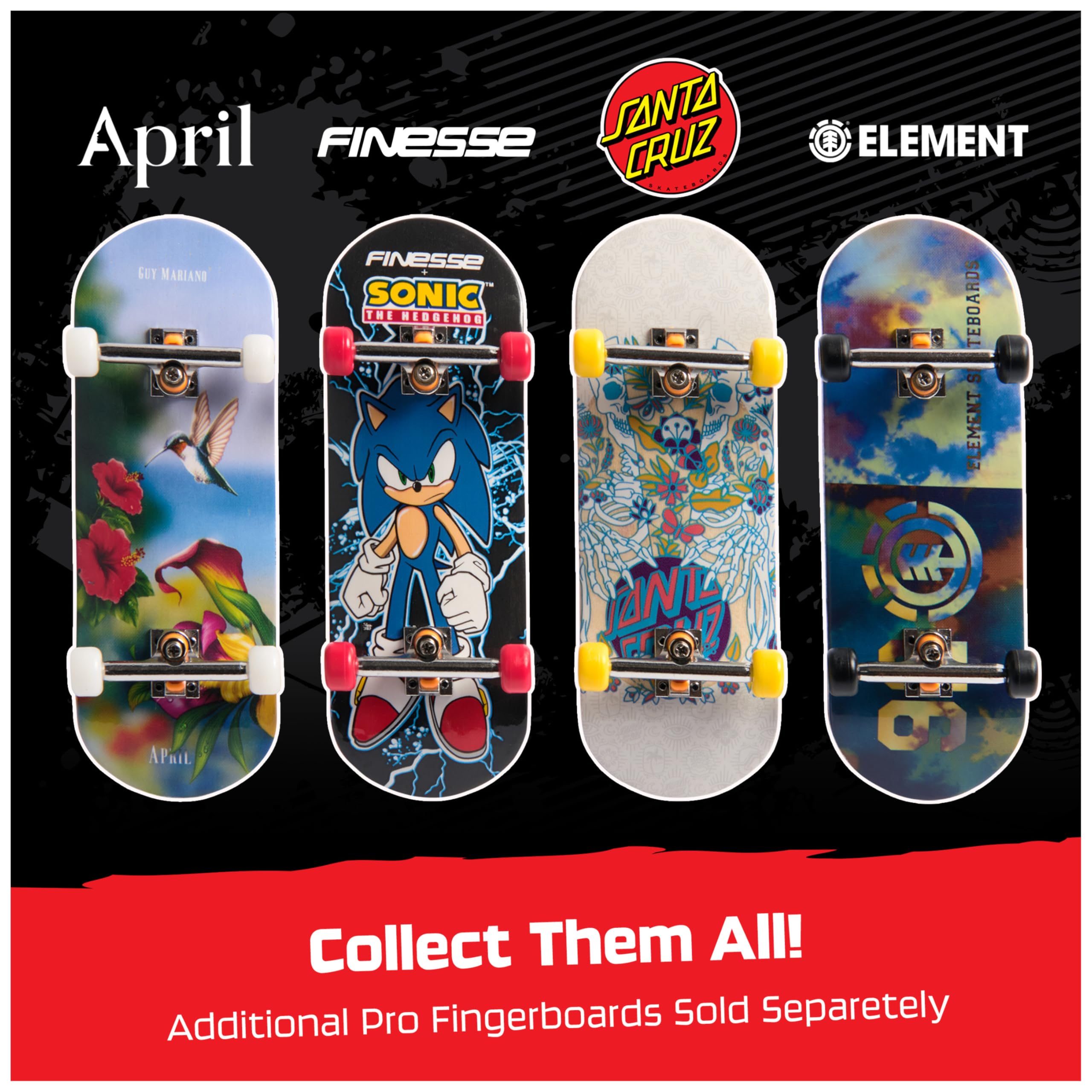 Foto 7 pulgar | Finger Board Tech Deck Finesse X Sonic The Hedgehog Pro Series - Venta Internacional.