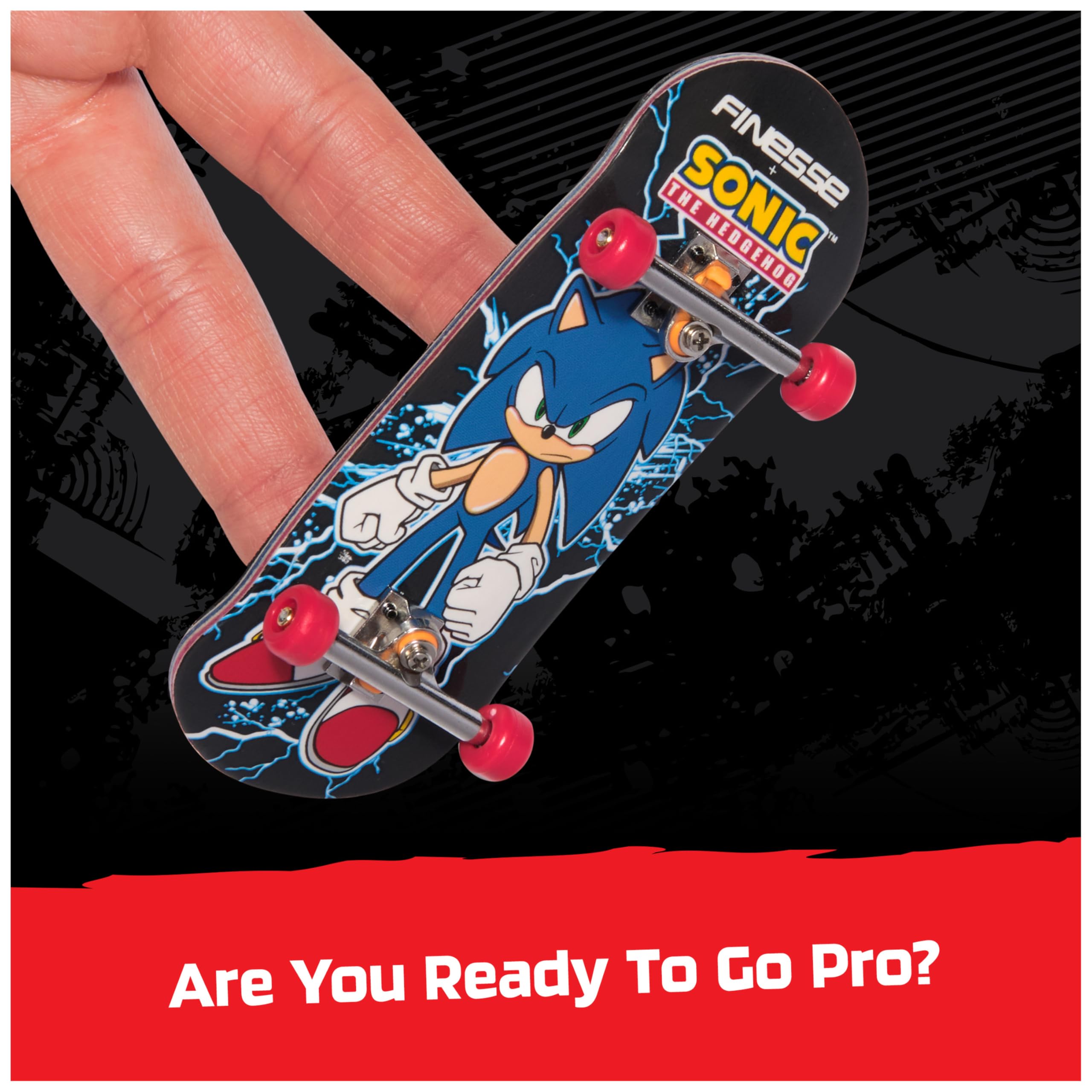 Foto 8 pulgar | Finger Board Tech Deck Finesse X Sonic The Hedgehog Pro Series - Venta Internacional.