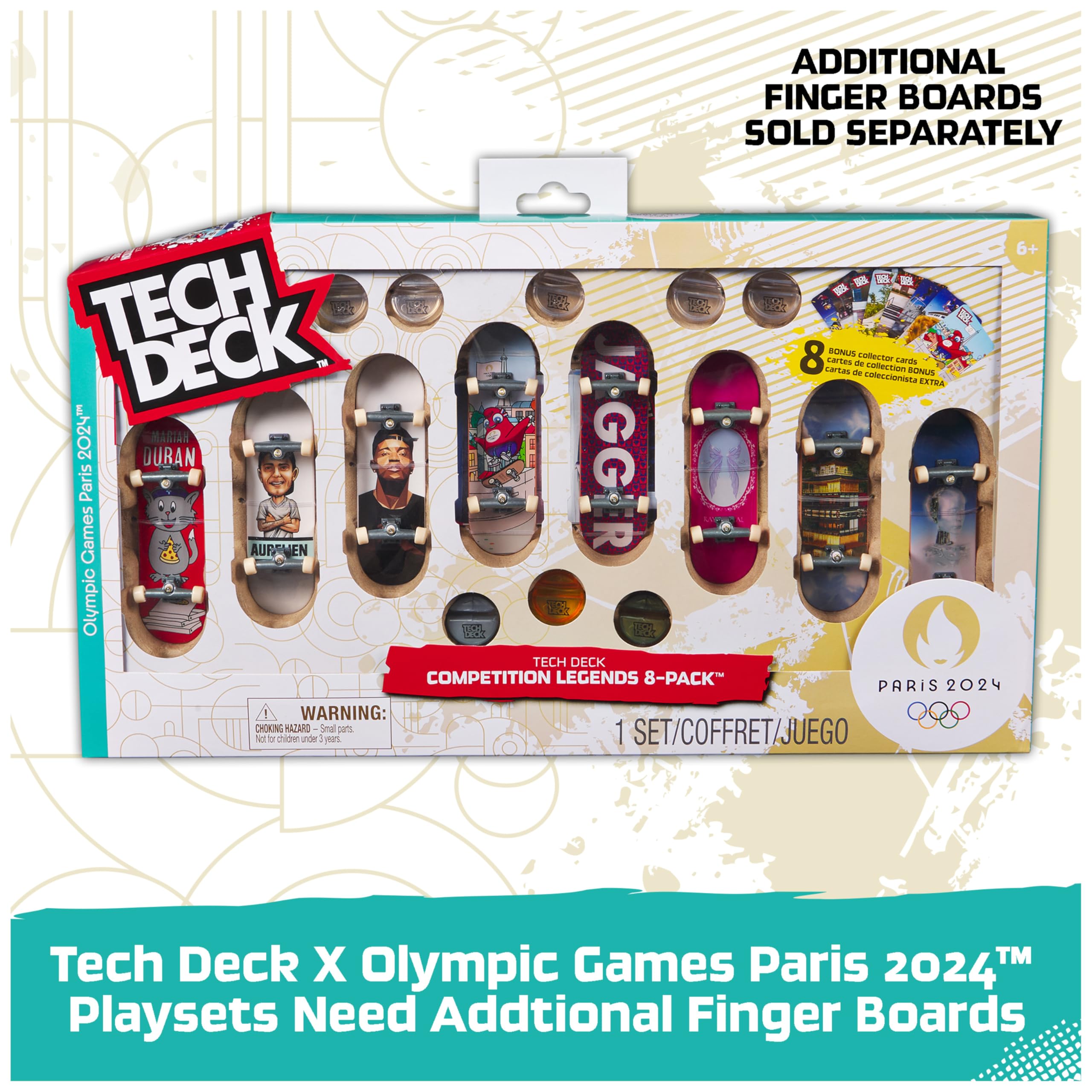 Foto 7 pulgar | Playset Tech Deck Juegos Olímpicos París 2024 Shane O'neill - Venta Internacional.