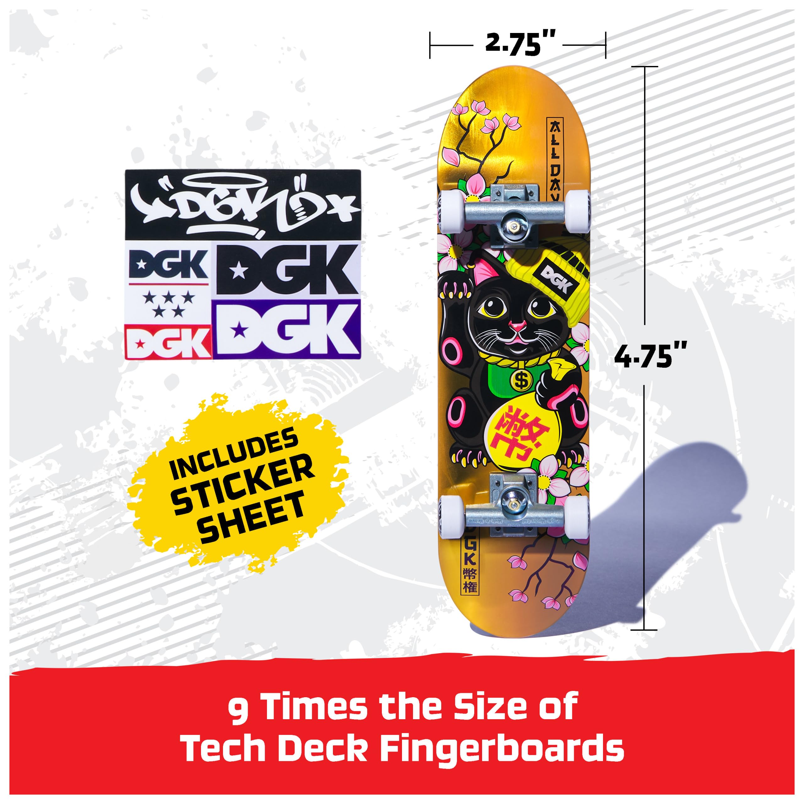 Foto 6 pulgar | Minimonopatín Tech Deck Dgk Authentic Para Niños A Partir De 6 Años - Venta Internacional.