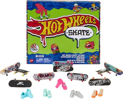 Foto 1 | Set De Diapasones Para Skate Hot Wheels, Paquete De 10 Con 5 Pares De Zapatos - Venta Internacional.
