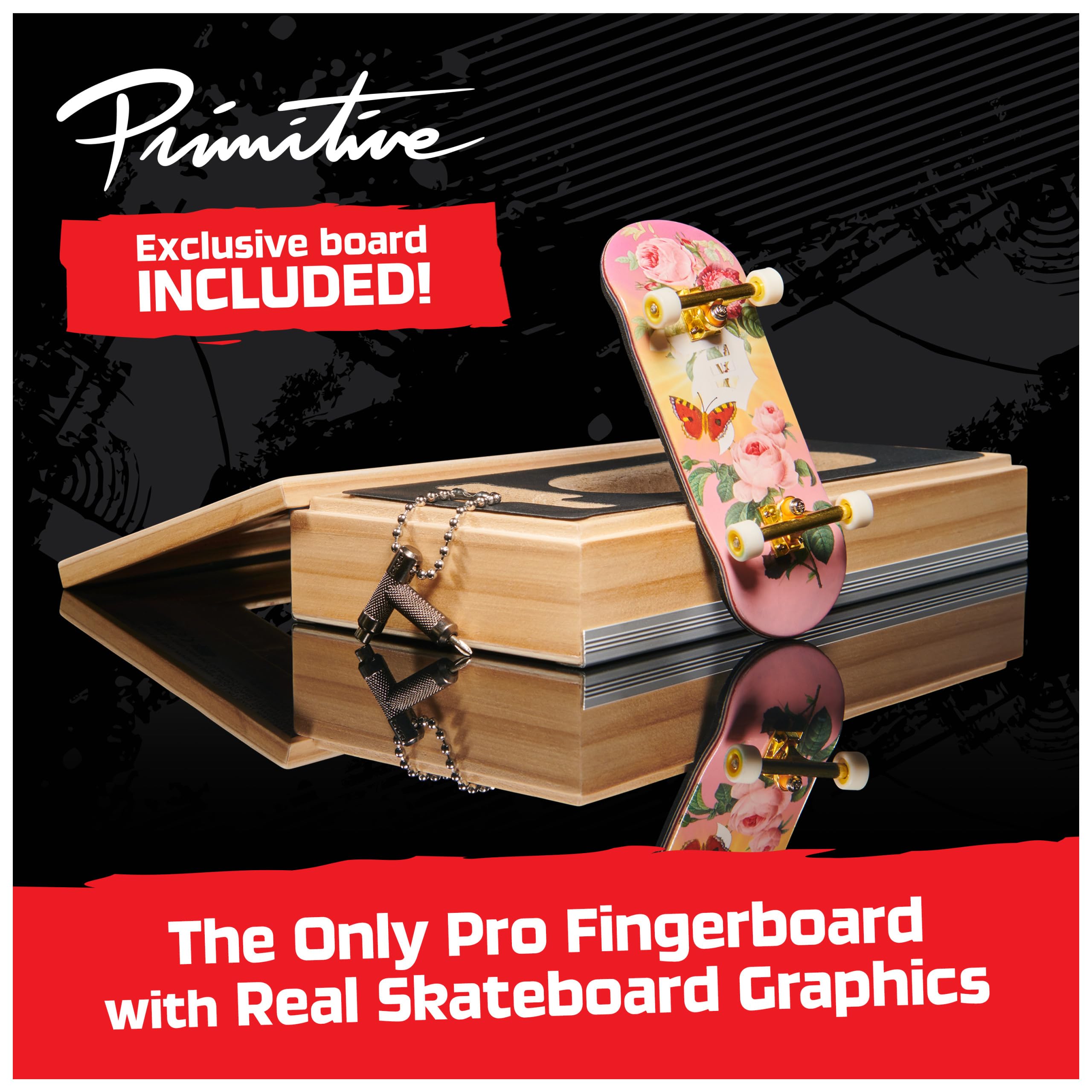 Foto 2 | Monopatín Finger Tech Deck Primitive Pro Series Con Almacenamiento - Venta Internacional.