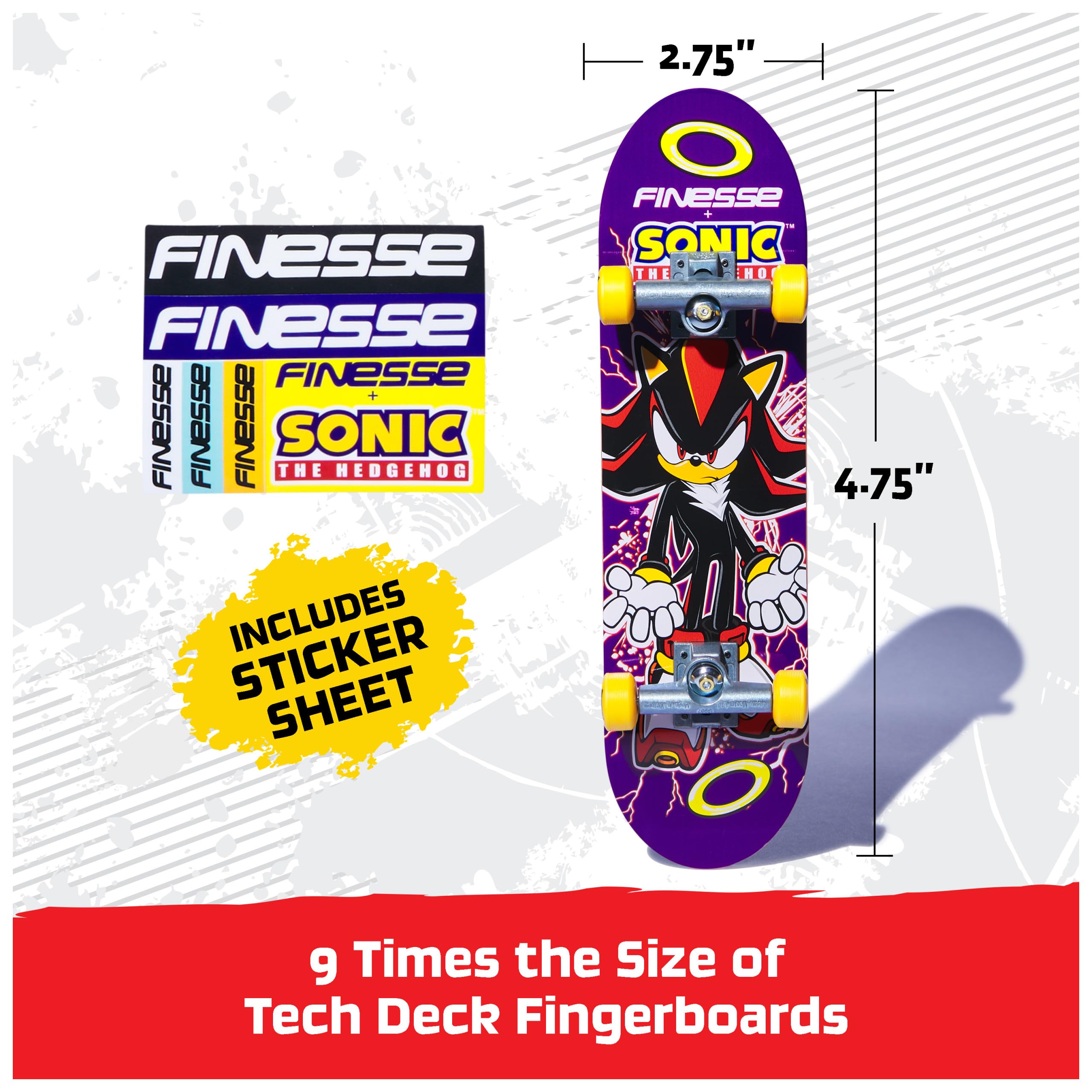 Foto 6 pulgar | Mesa Tech Deck Finesse X Sonic The Hedgehog Kids 6+ - Venta Internacional.