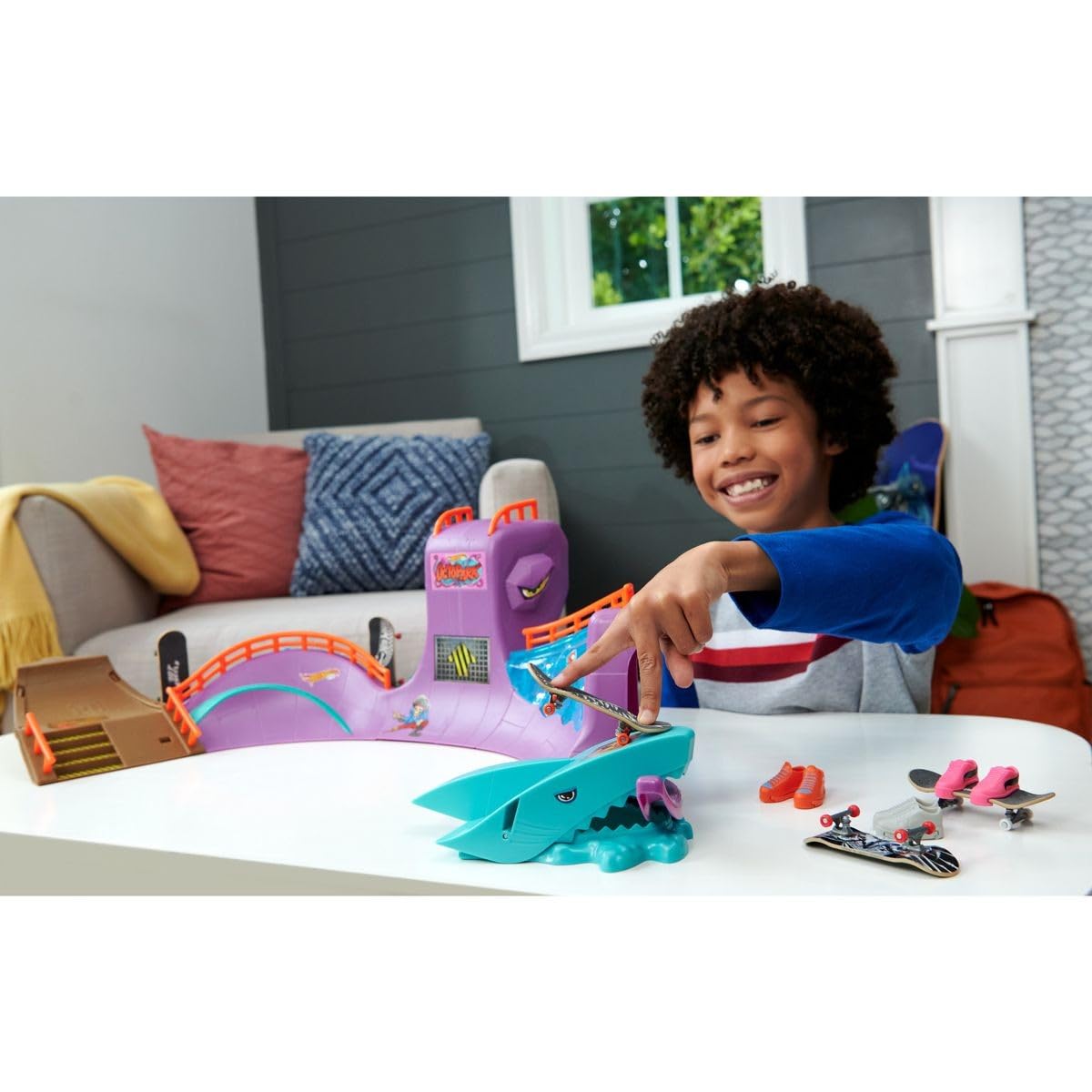 Foto 6 pulgar | Skatepark Playset Hot Wheels Skate Octopus Con Tony Hawk - Venta Internacional.
