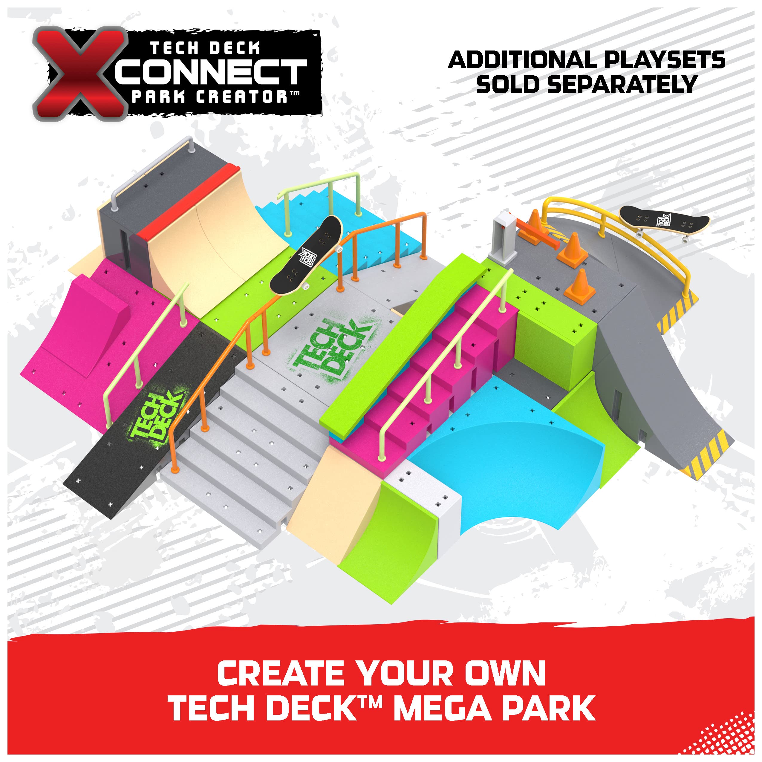 Foto 6 | Set De Rampa Para Skate Tech Deck Neon Mega Park X-connect - Venta Internacional.