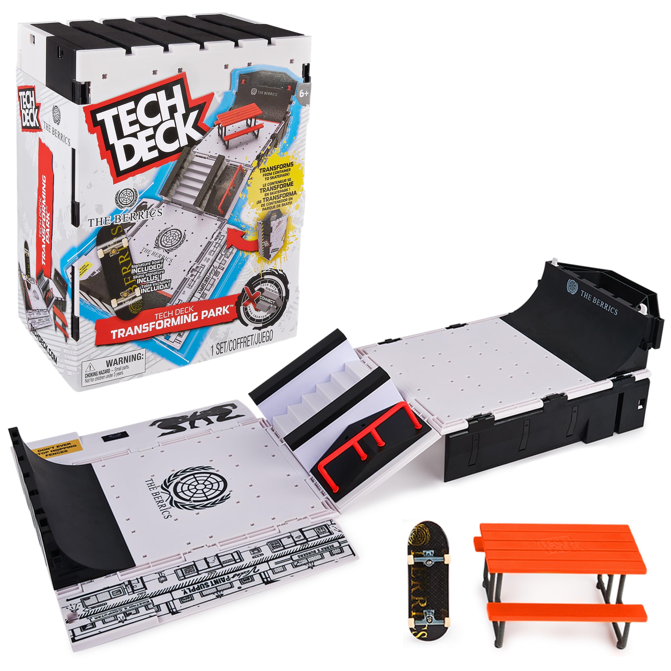 Foto 2 pulgar | Baraja Playset Tech The Berrics Transforming Park Con Almacenamiento - Venta Internacional.
